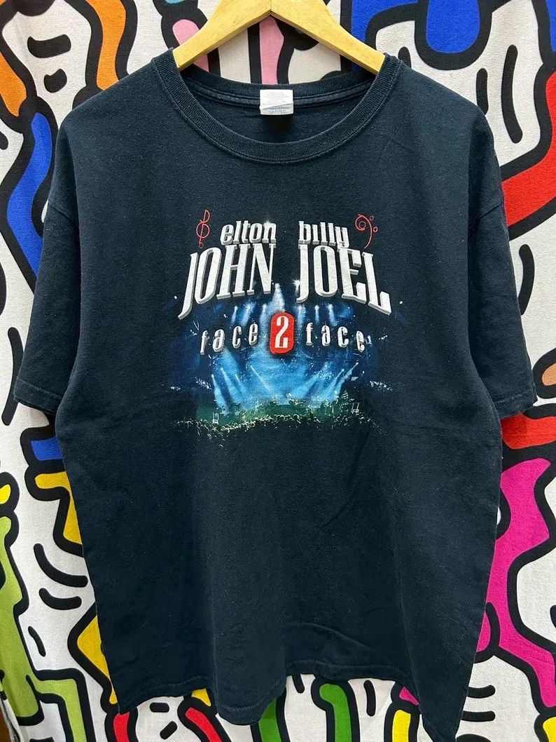 Vintage Vintage 2000s Elton John , Billie Joel tshirt size L Size US L / EU 52-54 / 3 - 2 Thumbnail