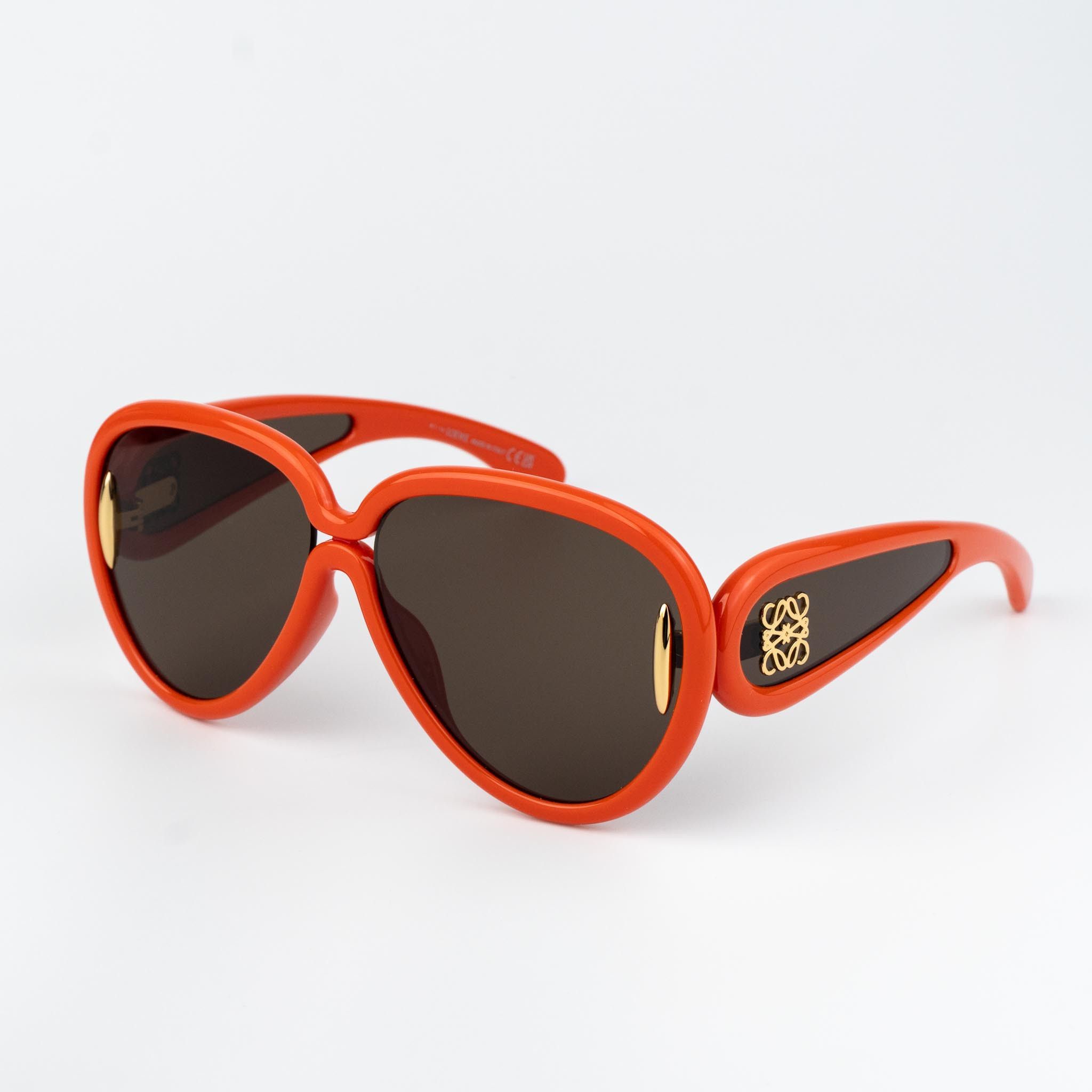 NEW LOEWE SUNGLASSES ORANGE BROWN WOMEN EYEWEAR LOEWE LW40097I 42E NEW Loewe LW40097I Inflated Sunglasses in | Mercari main image 2