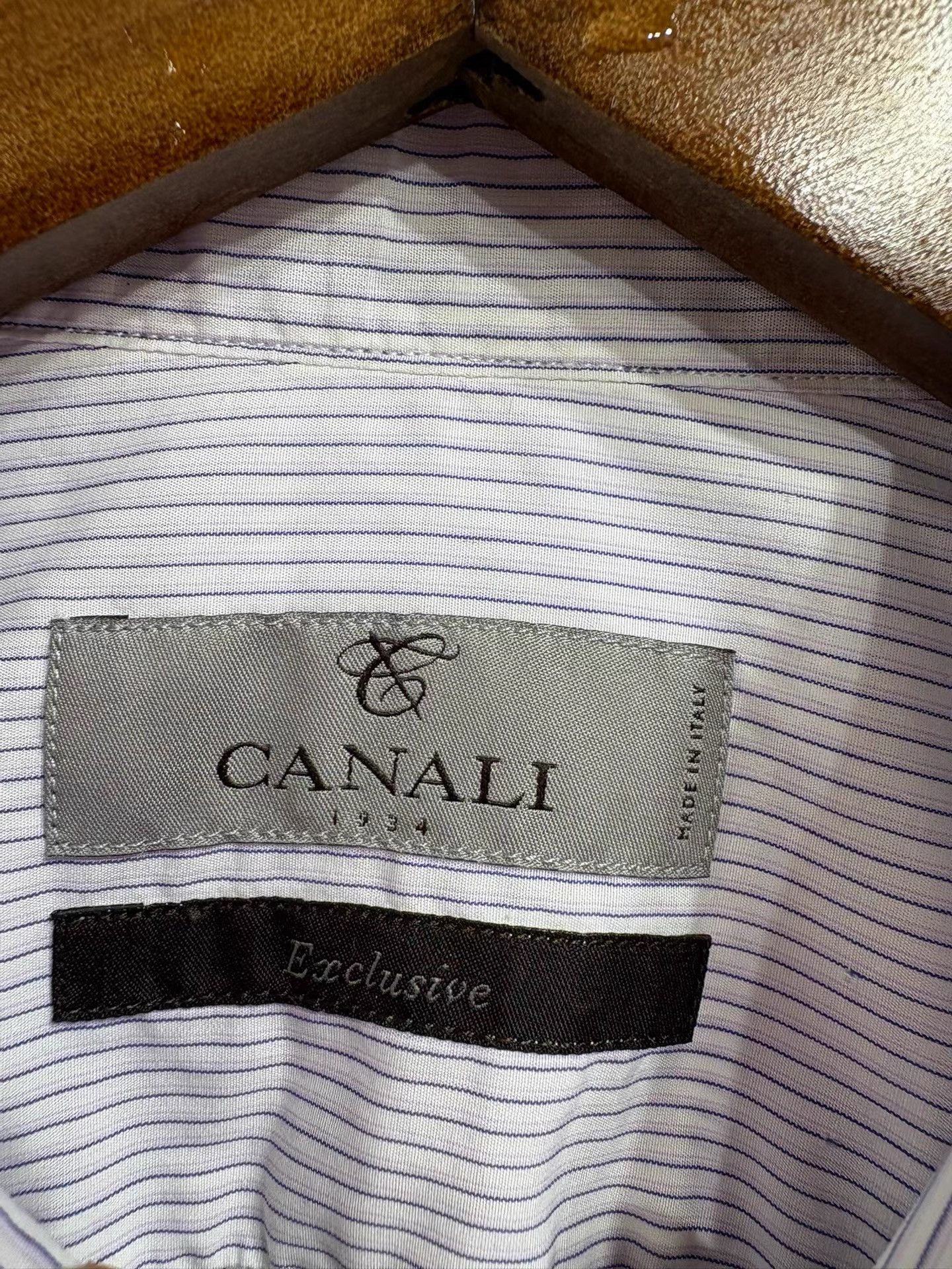 Canali CANALI Long Sleeve Shirt K29 Size US XXS / EU 40 - 2 Thumbnail
