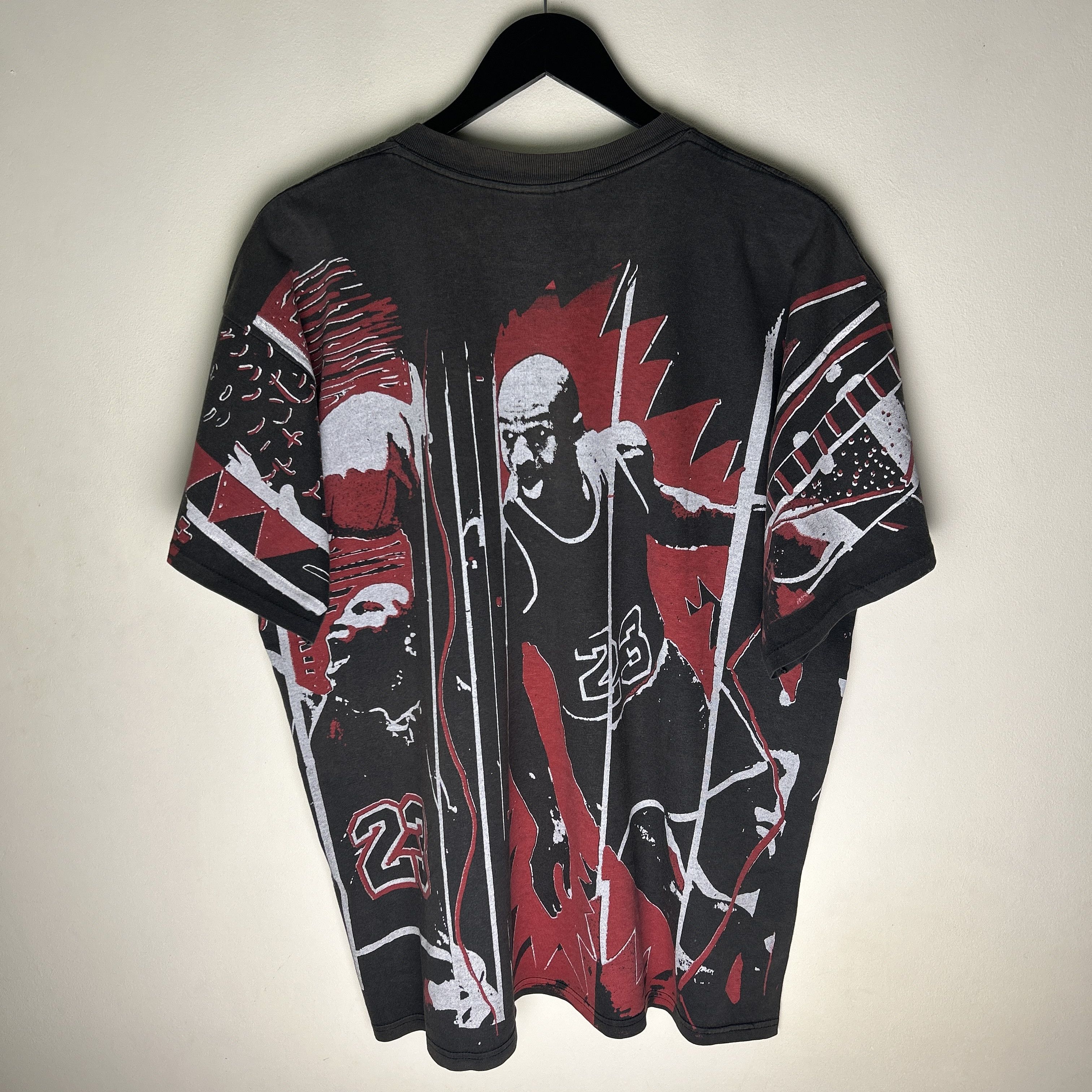 Nike Vintage Nike Michael Jordan 90's Allover Print T-shirt Size US XL / EU 56 / 4 - 2 Thumbnail