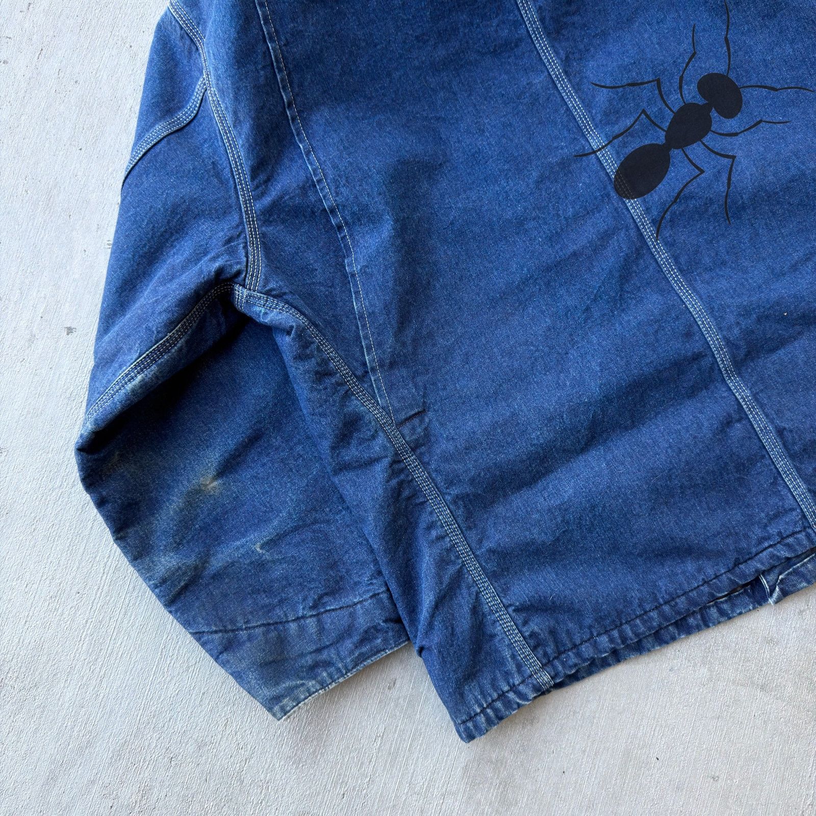 Carhartt × Vintage Vintage Carhartt denim blue chore button up coat work jacket Size US XL / EU 56 / 4 - 7 Thumbnail
