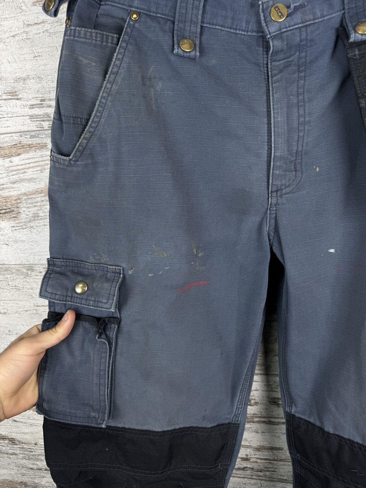 Carhartt Distressed Vintage Carhartt Workwear Double Knee Cargo pants Size US 34 / EU 50 - 8 Thumbnail