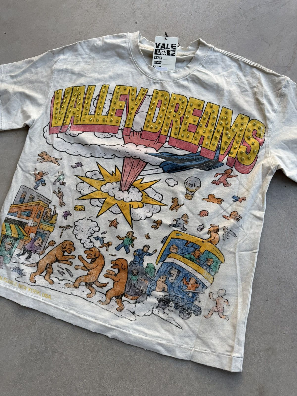 Vale Vale Forever Chaos Bling Tee Tan Size Small Size US S / EU 44-46 / 1 - 4 Thumbnail