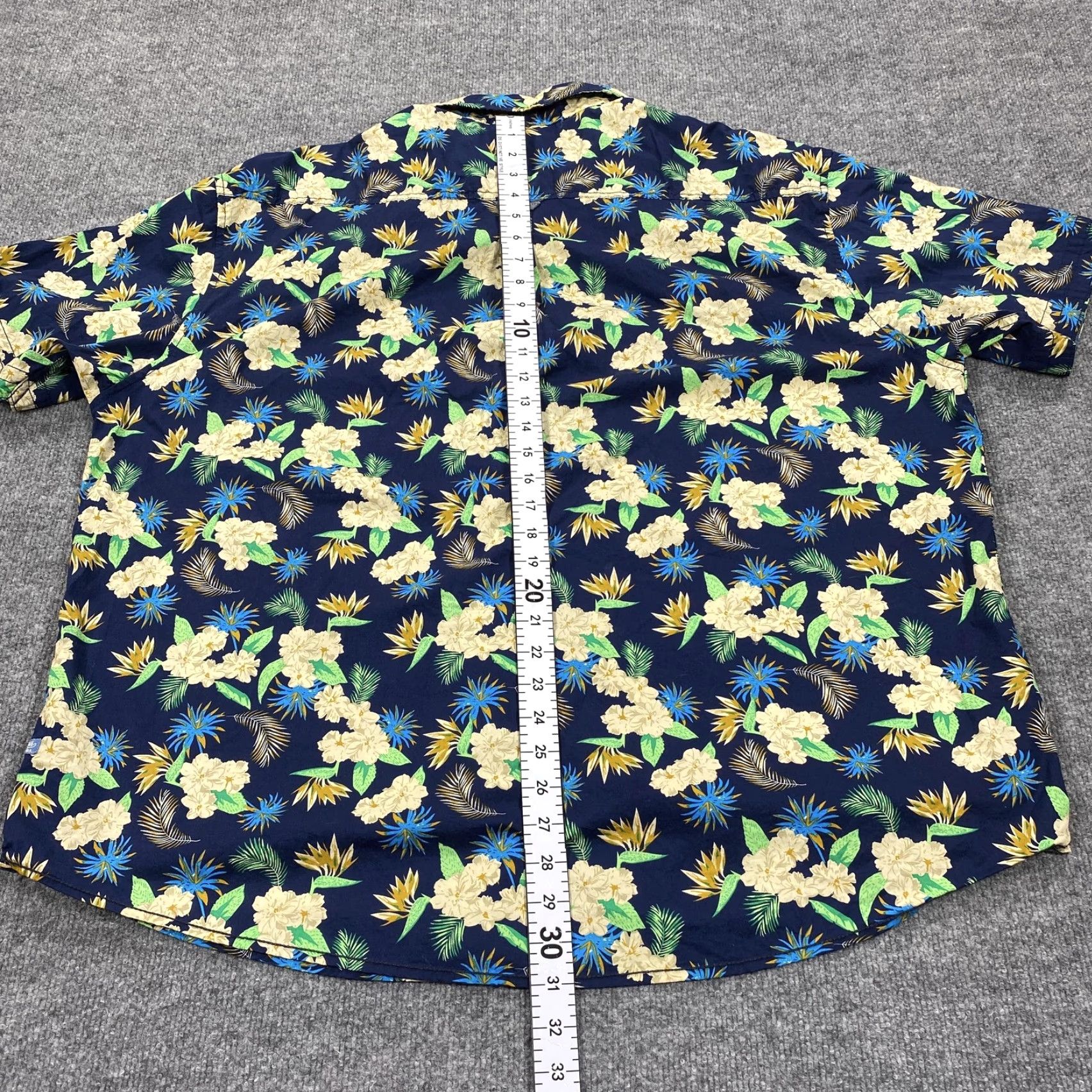 Vintage VINTAGE Huntington Beach Club Shirt Mens Big 4X Blue Floral Short Sleeve Button Up Size US XXL / EU 58 / 5 - 7 Thumbnail