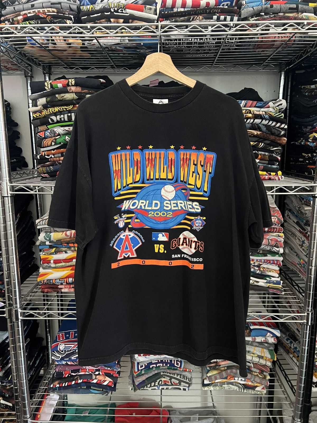 2002 Giants vs Angels World Series Tee Wild West