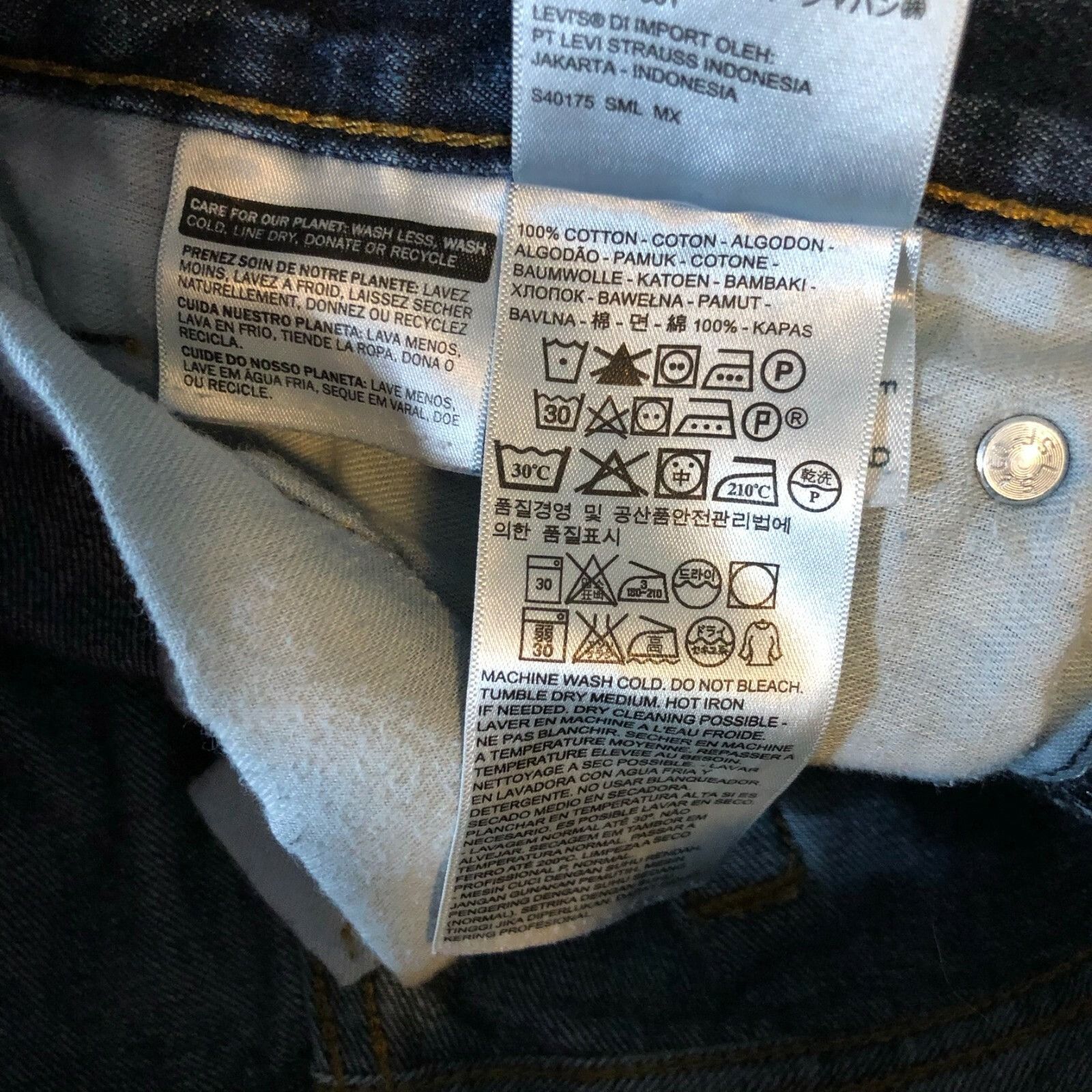 Levi's Levis Mens Jeans 514 Straight Fit Dark Wash 32x32 Size US 32 / EU 48 - 5 Thumbnail