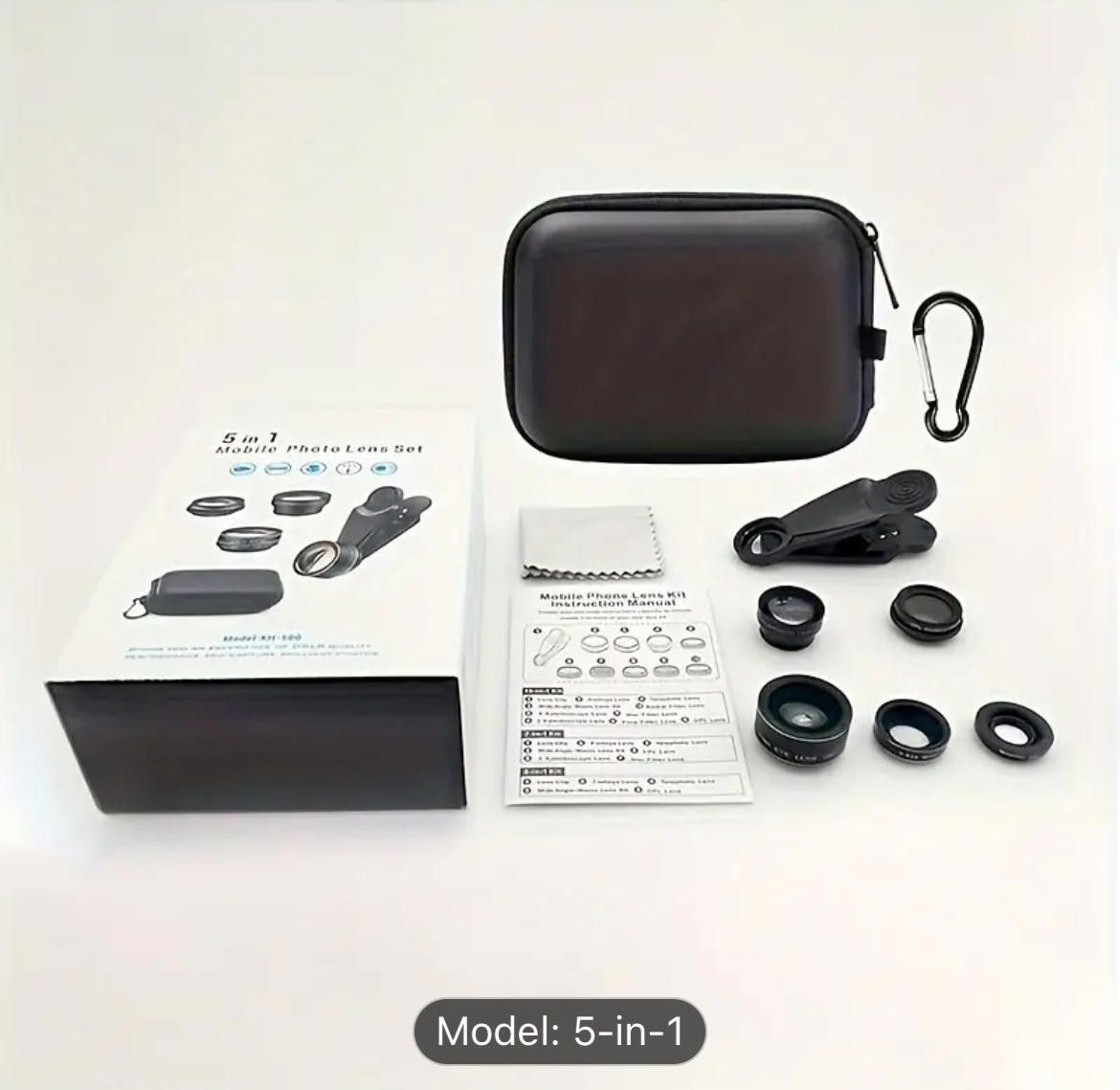 Designer 5-in-1 Mobile Phone Lens Set for Photography Size ONE SIZE - 3 Thumbnail