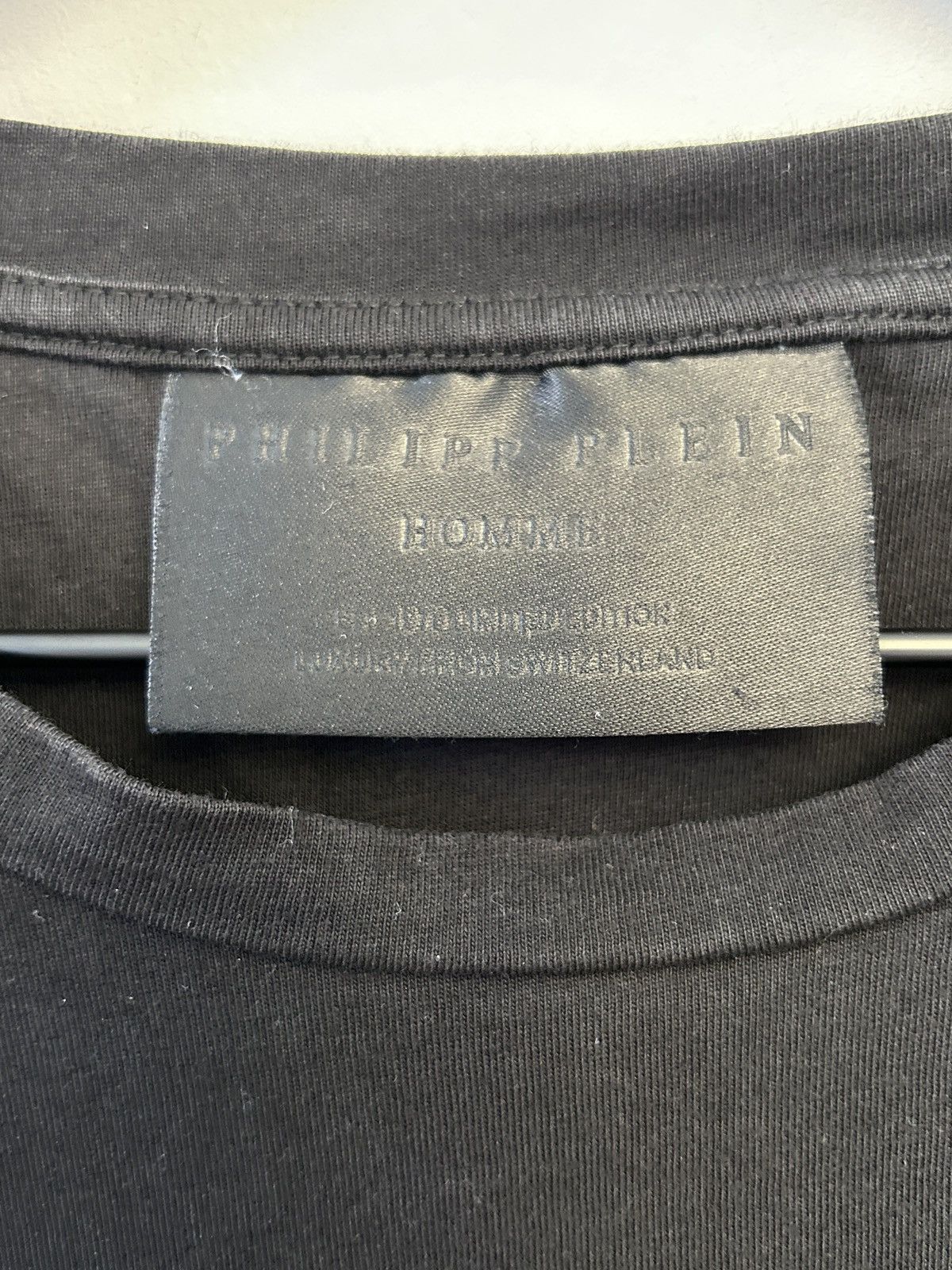 Philipp Plein Philipp Plein Black Rear Monogram T-Shirt Black XL Size US XL / EU 56 / 4 - 5 Thumbnail