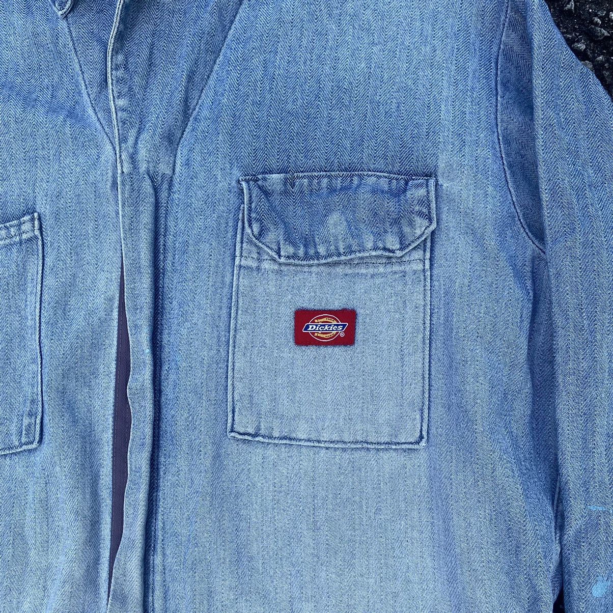 Dickies × Vintage Vintage Dickies Spalter Distrressed CoverAll Denim Size US 41 - 7 Thumbnail