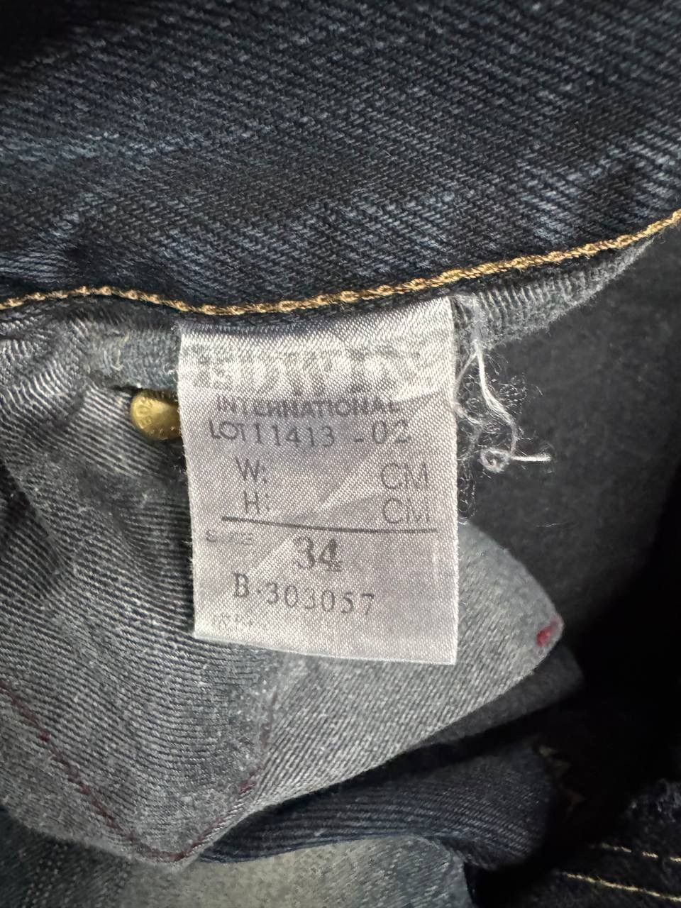 Edwin INSANE 90s Style Edwin 503 Rusty Sand Washed Dark Jeans Size US 32 / EU 48 - 10 Thumbnail