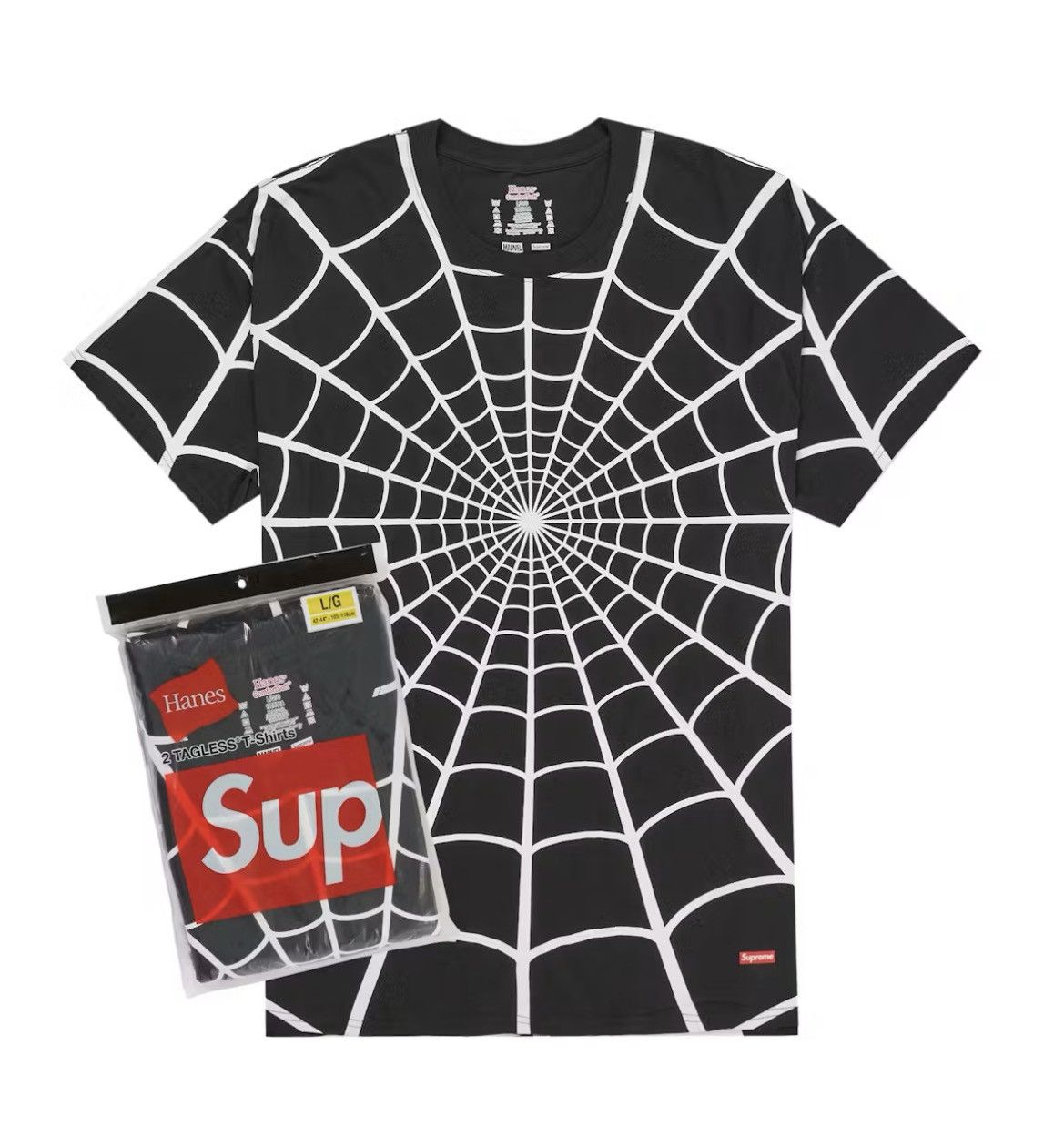 Hanes × Supreme Supreme Hanes Spider-Man tagless tees (2-pack) Size US L / EU 52-54 / 3 - 2 Thumbnail