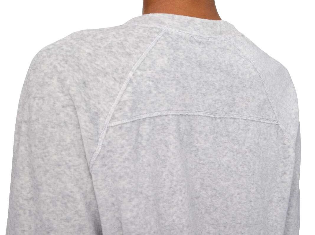Designer Lululemon Women Medium Every Moment Crew Core Grey Sweater Size M / US 6-8 / IT 42-44 - 3 Thumbnail