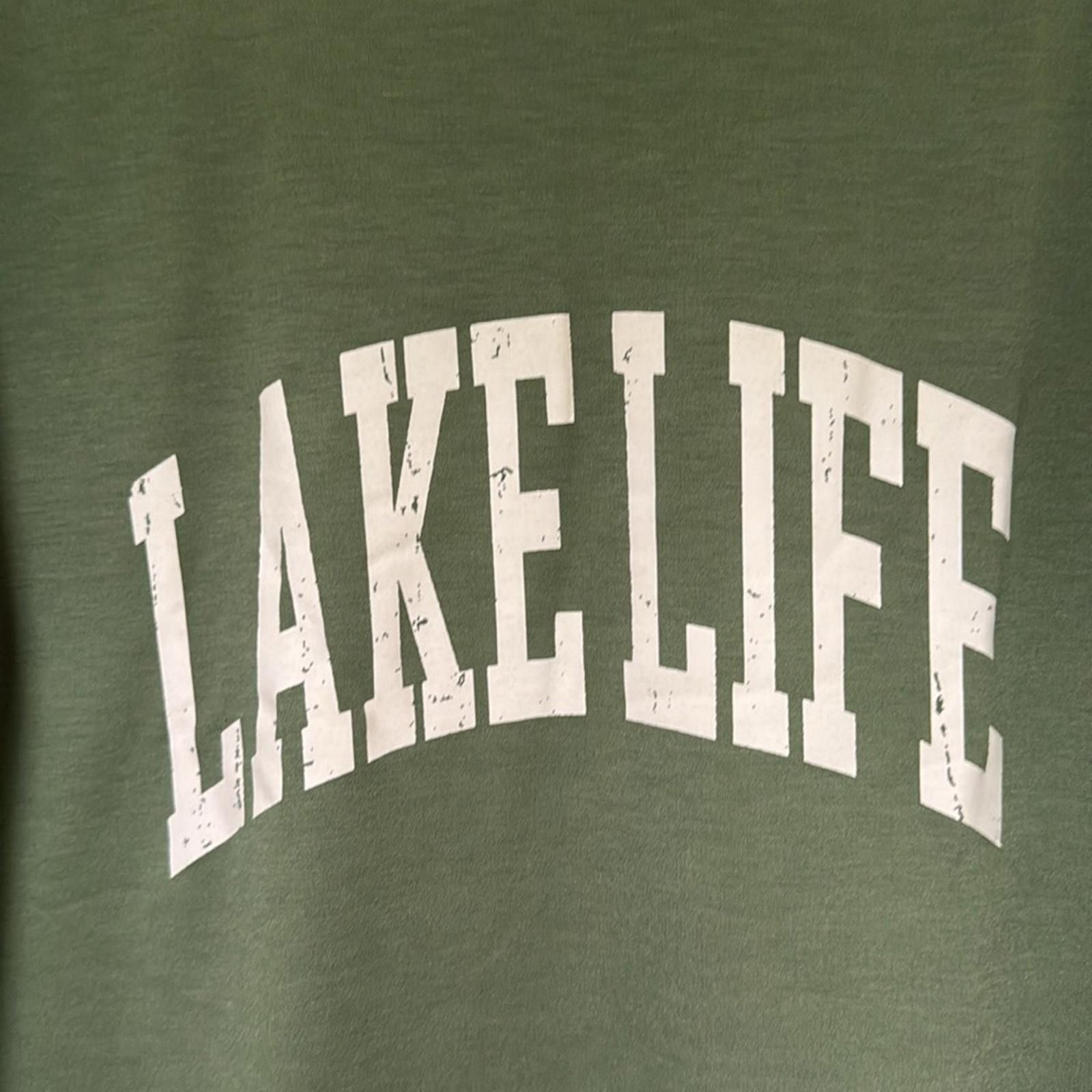 Designer Green 'Lake Life' Sweatshirt Size S / US 4 / IT 40 - 4 Thumbnail