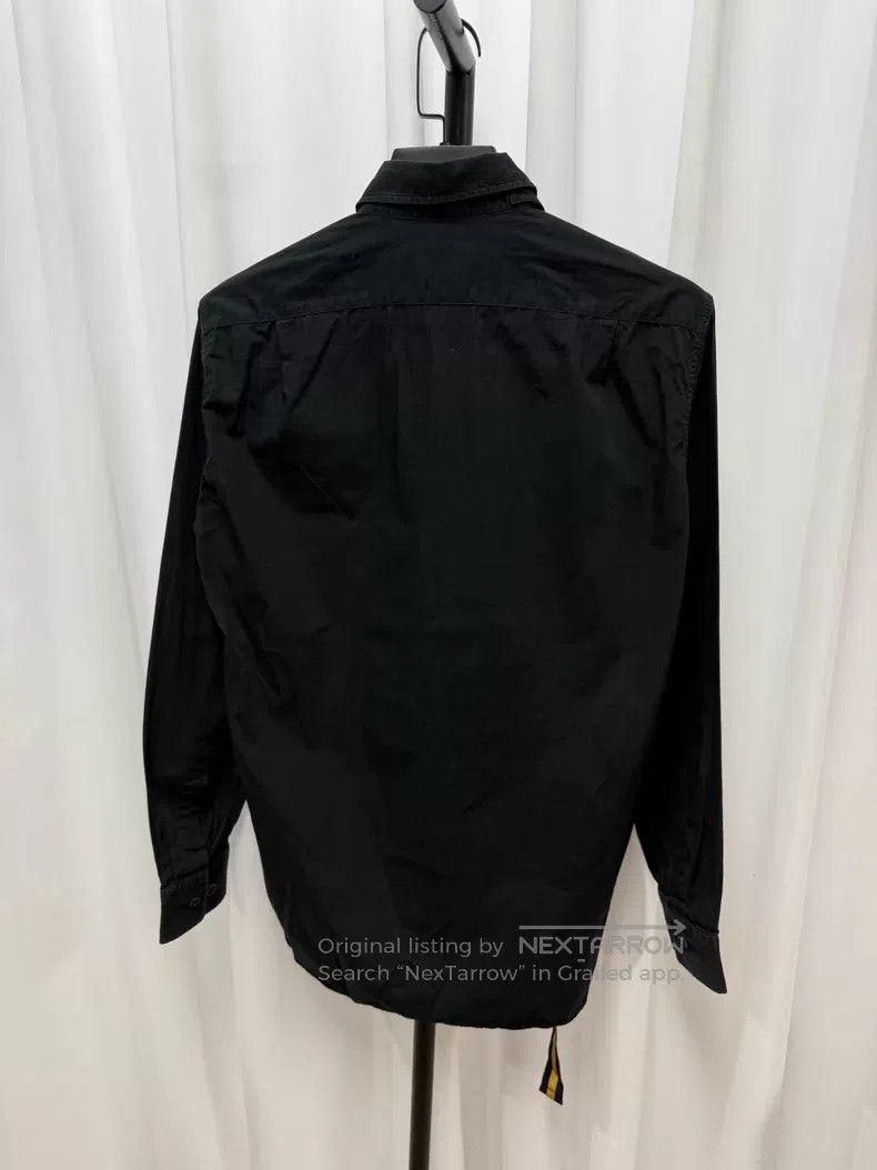 Dries Van Noten DRIES VAN NOTEN Tie Front Asymmetrical Shirt - Black Decon Size US S / EU 44-46 / 1 - 7 Thumbnail
