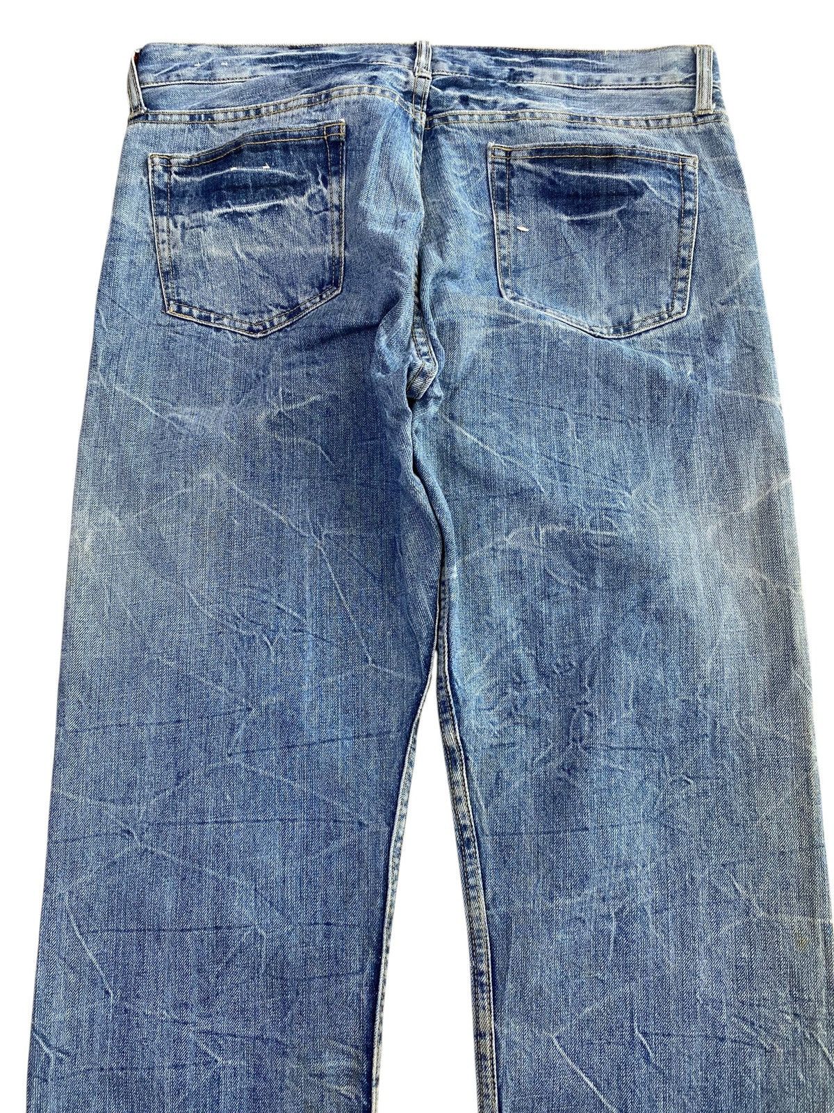 Japanese Brand Japanese Brand Thunder Wash Whiskers Style Flare Jeans Size US 34 / EU 50 - 4 Thumbnail