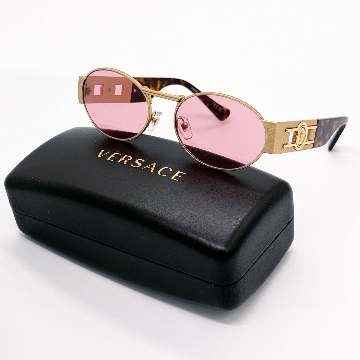 image of New Versace Ve2264 1002/84 Women Sunglasses Mod 2264 1002/84 in Gold