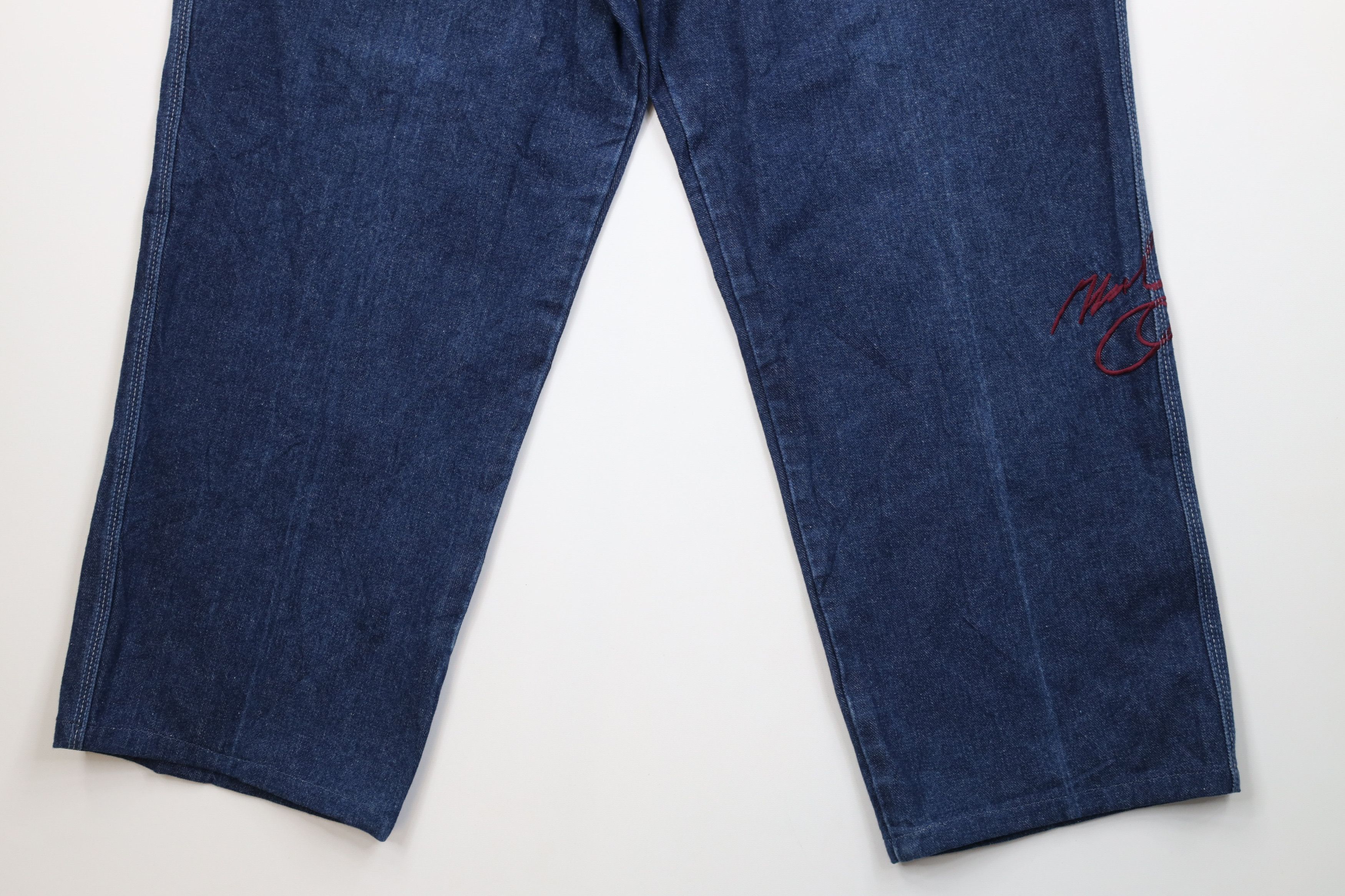 Fubu Vintage Y2K FUBU Muhammad Ali Wide Leg Denim Jeans Blue Size US 42 / EU 58 - 4 Thumbnail