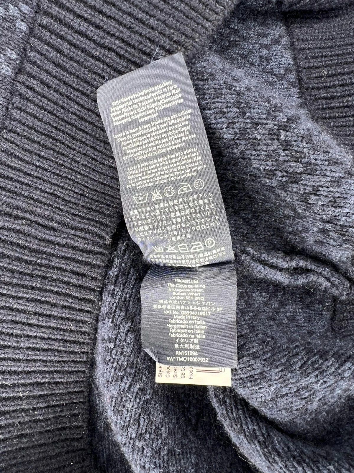Hackett Hackett London Merino Cashmere Fair Isle Shawl Cardigan Size US L / EU 52-54 / 3 - 13 Thumbnail