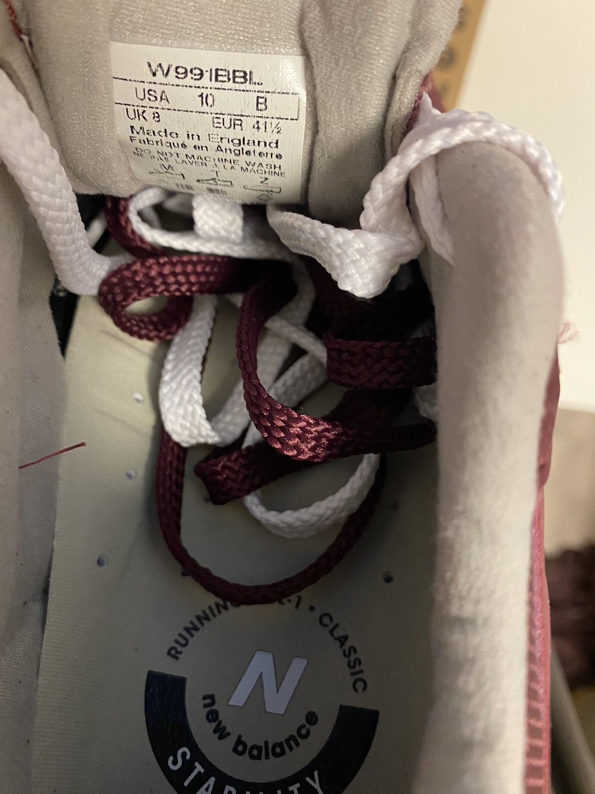 New Balance New Balance 991 Made In England 'Burgundy' US 10 Size US 10 / IT 40 - 7 Thumbnail