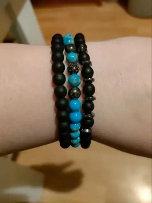 Jewelry 3 Pieces/ Set Beads Bracelet Size ONE SIZE - 2 Thumbnail
