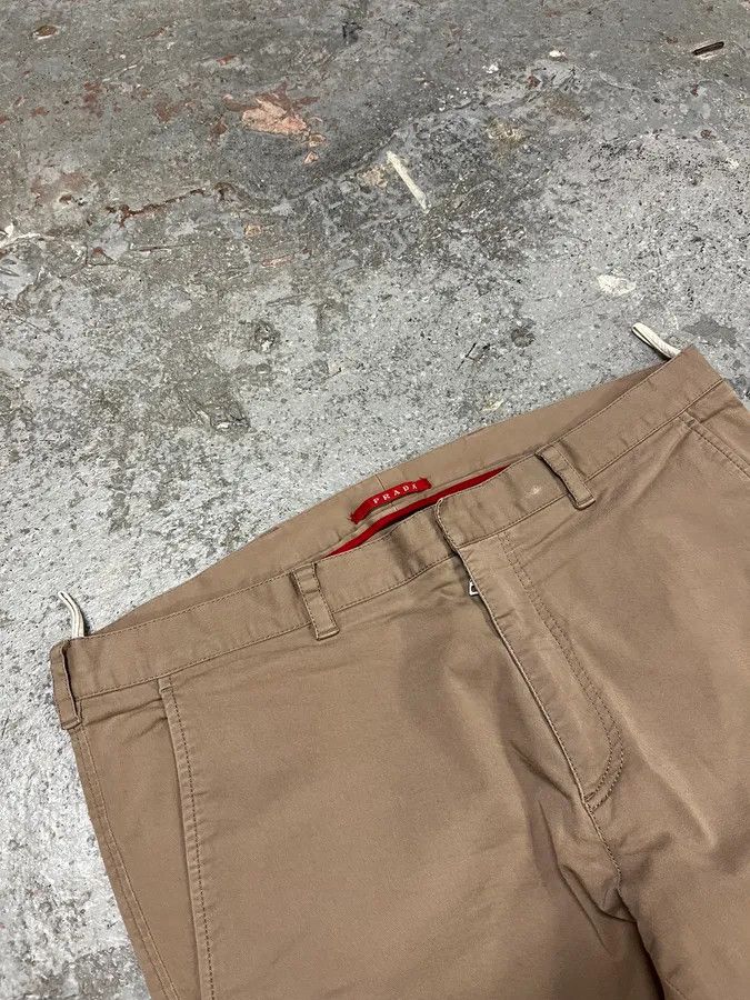 Prada × Vintage SS2006 Prada Beige Relaxed Regular Pants Size US 33 - 7 Thumbnail
