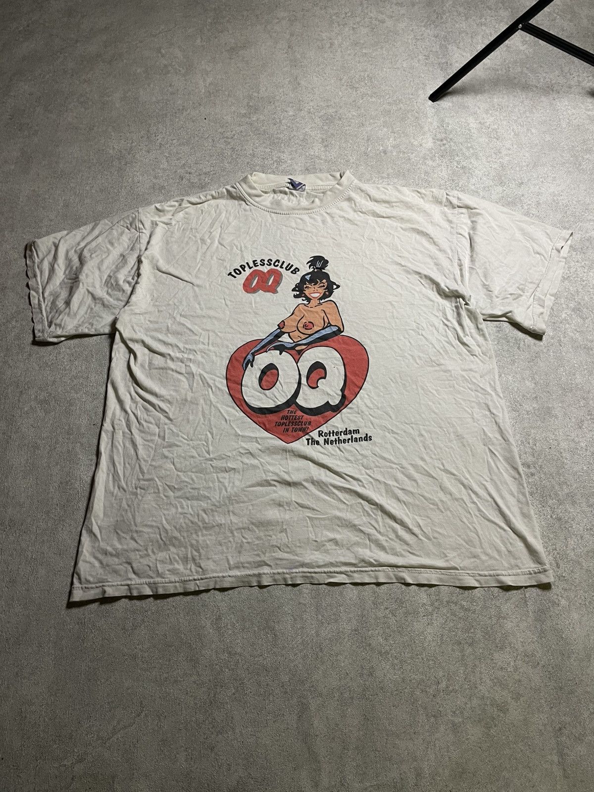 Anime × Gildan Vintage “Topless Club 69” Rotterdam Tee — Erotica Cartoon Size US L / EU 52-54 / 3 - 13 Thumbnail
