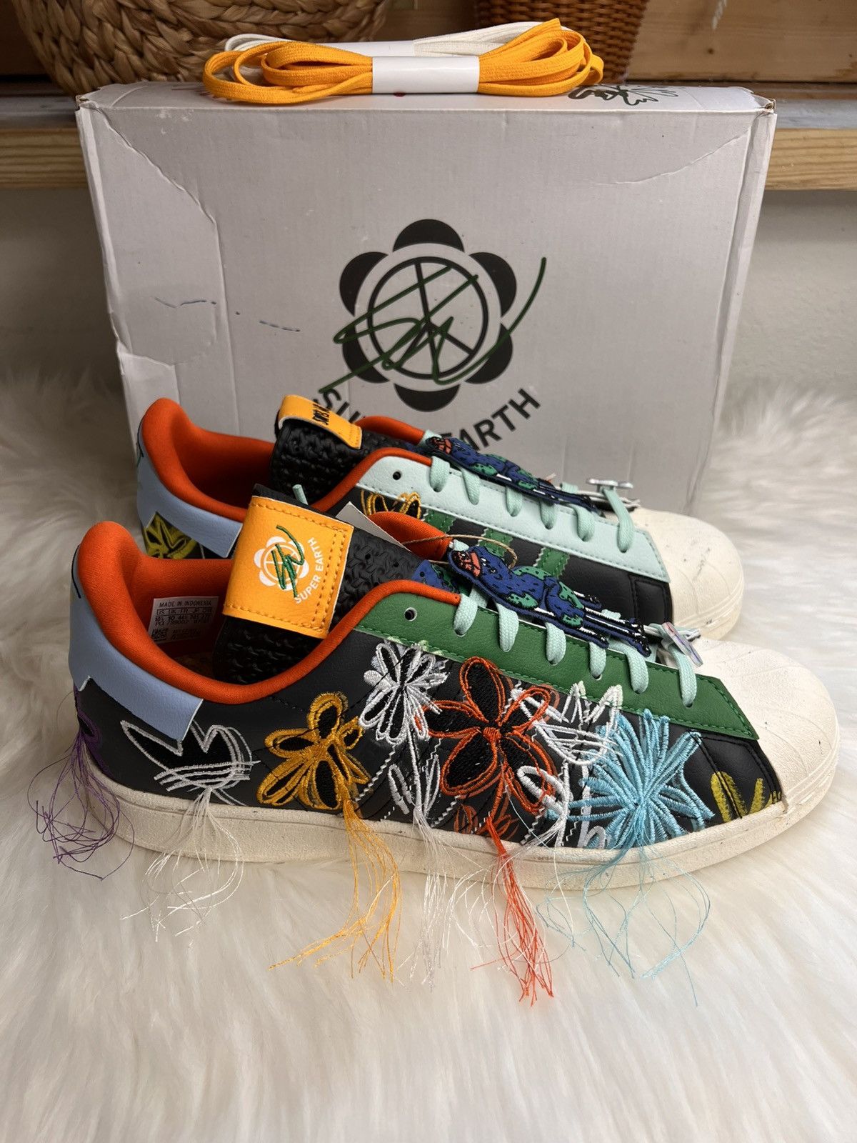 Other ADIDAS X SEAN WOTHERSPOON SUPERSTAR "Super Earth-Black" NIB Size US 10.5 / EU 43-44 - 3 Thumbnail