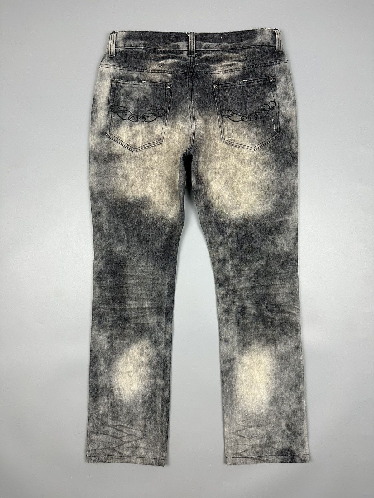 In The Attic × Seditionaries 🔥Rare🔥In The Attic Homme Distressed Smoke Denim Size US 33 - 2 Thumbnail