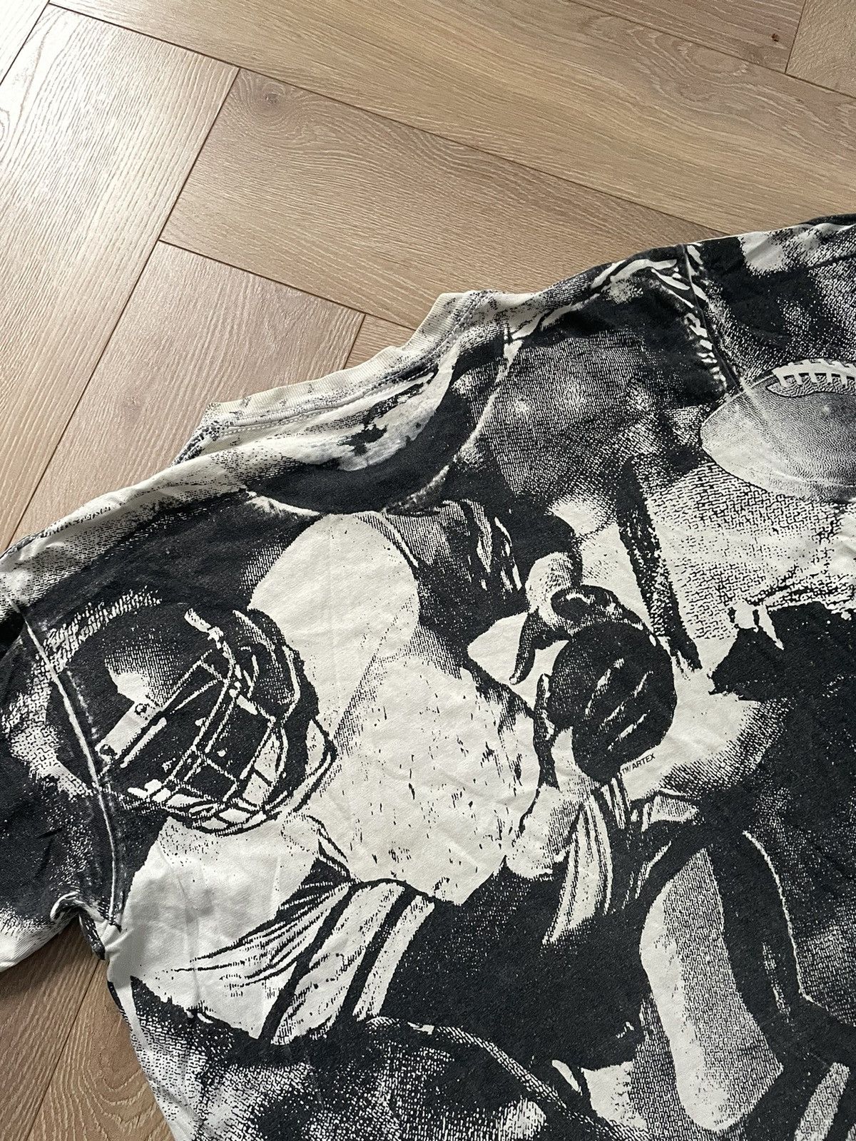 NFL × Vintage VTG 90s NFL MINNESOTA VIKINGS AMW SPORTS AOP SPRASH T-SHIRT Size US M / EU 48-50 / 2 - 9 Thumbnail