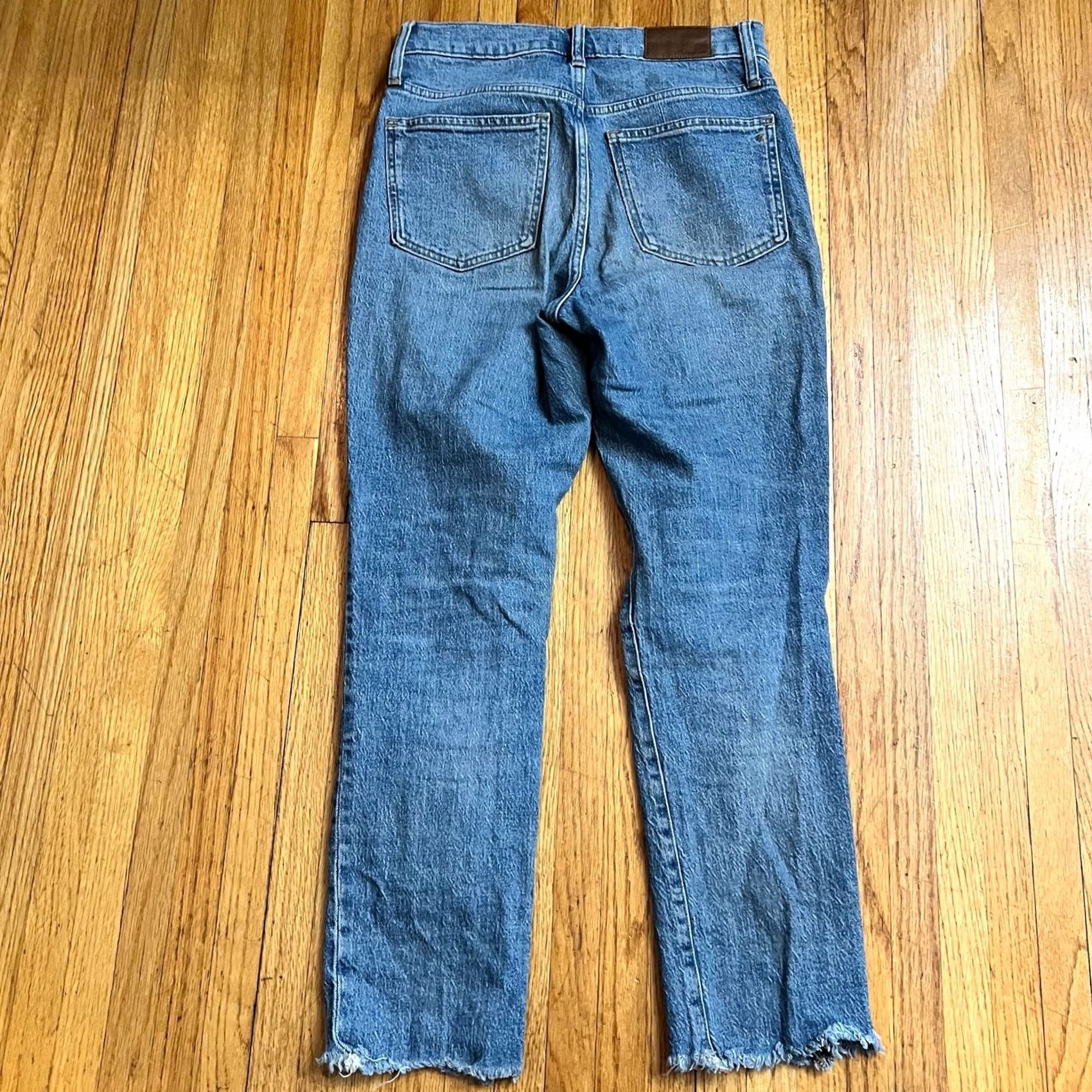 Madewell VINTAGE Madewell Jeans Womens 26 Perfect Ankle Blue Denim High Rise Raw Hem Womens Jeans 26 Blue Jeans Size 26" / US 2 / IT 38 - 4 Thumbnail