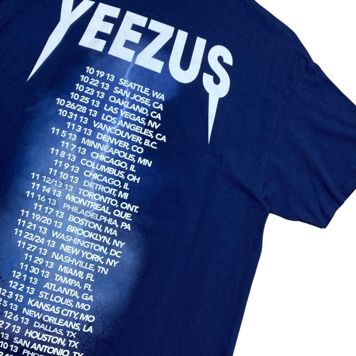 Kanye West Yeezus Tour 2013 Lightning Tee Size US L / EU 52-54 / 3 - 4 Thumbnail