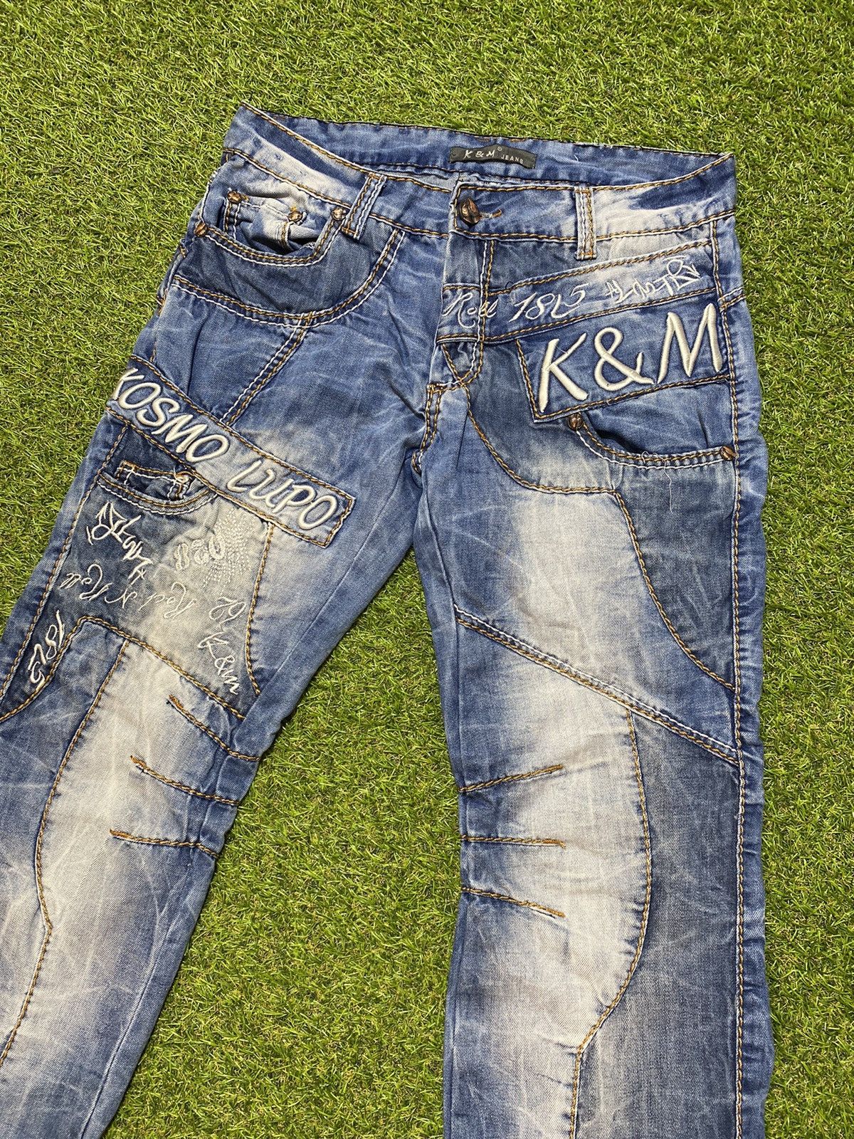 Japanese Brand Vintage K&M Kosmo jeans denim streetwear style size 32 Size US 32 / EU 48 - 2 Thumbnail