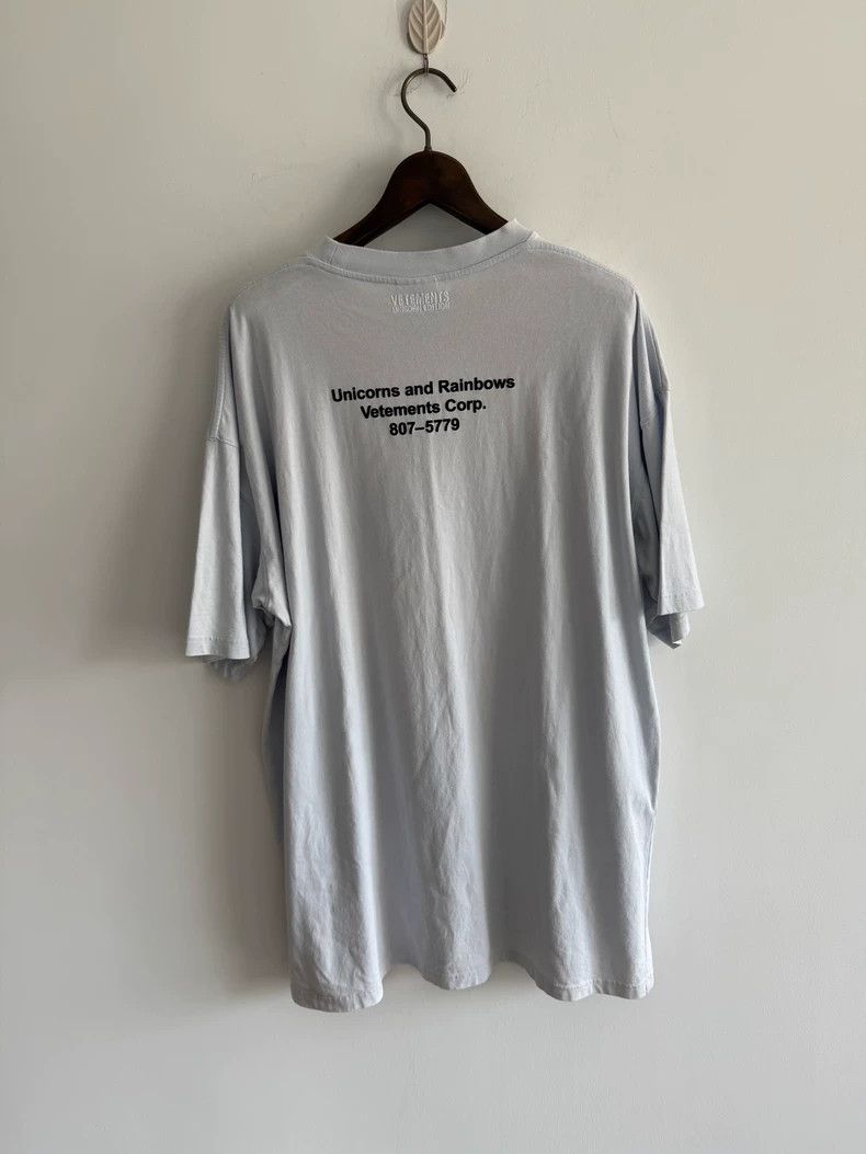 Vetements vetements Unicorn Blue Short Sleeve Size US S / EU 44-46 / 1 - 2 Thumbnail
