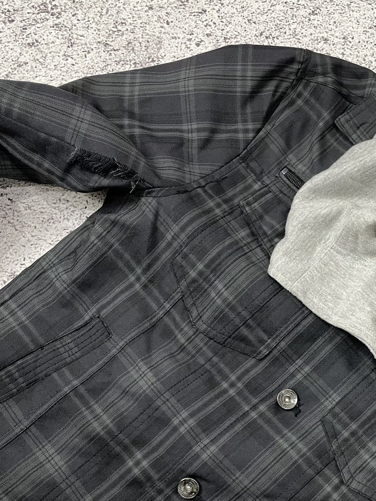 Japanese Brand Vkei Bareback Realdress Double Layer Checkered Jacket Size US M / EU 48-50 / 2 - 8 Thumbnail