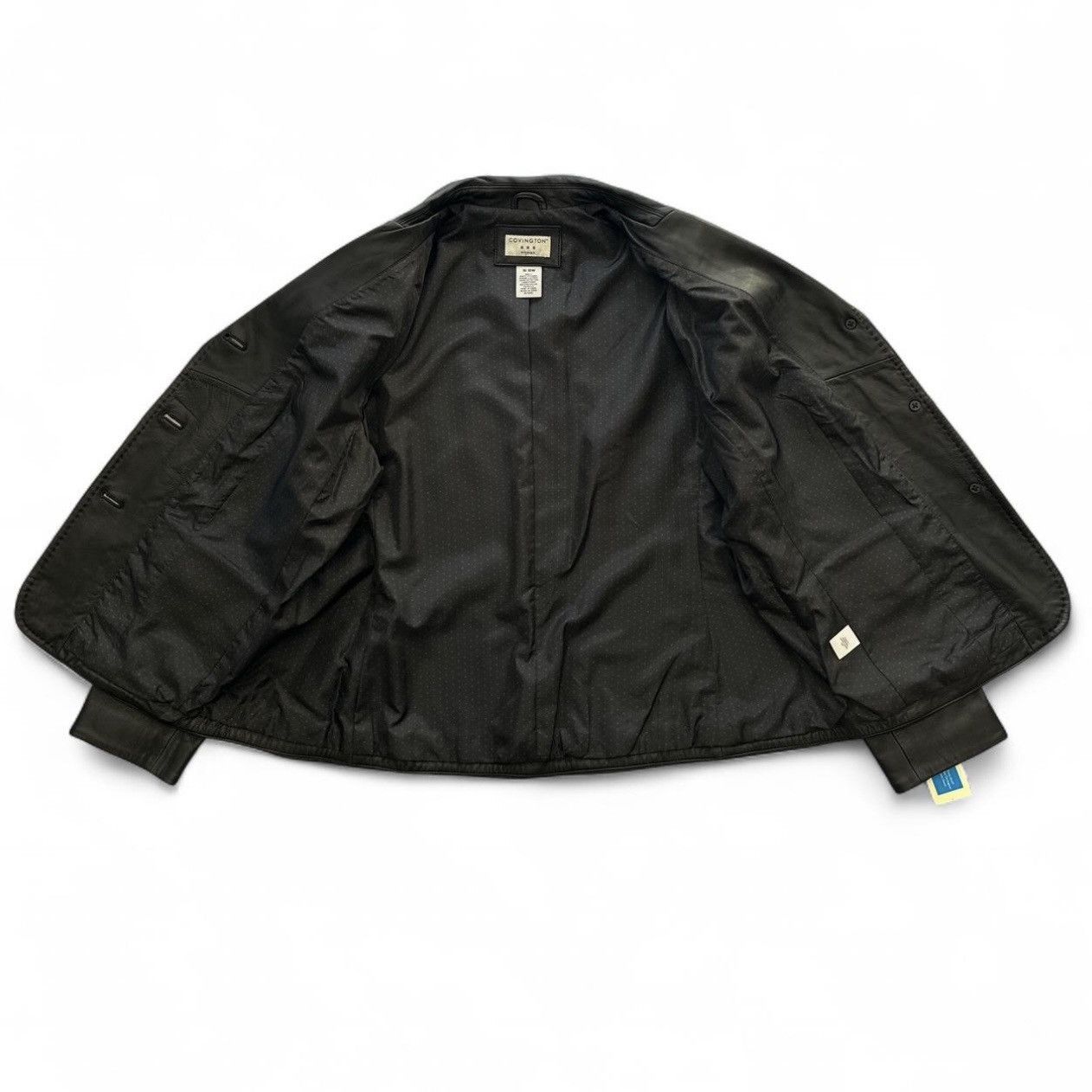 Covington Black Leather Blazer – Women’s 16W–18W