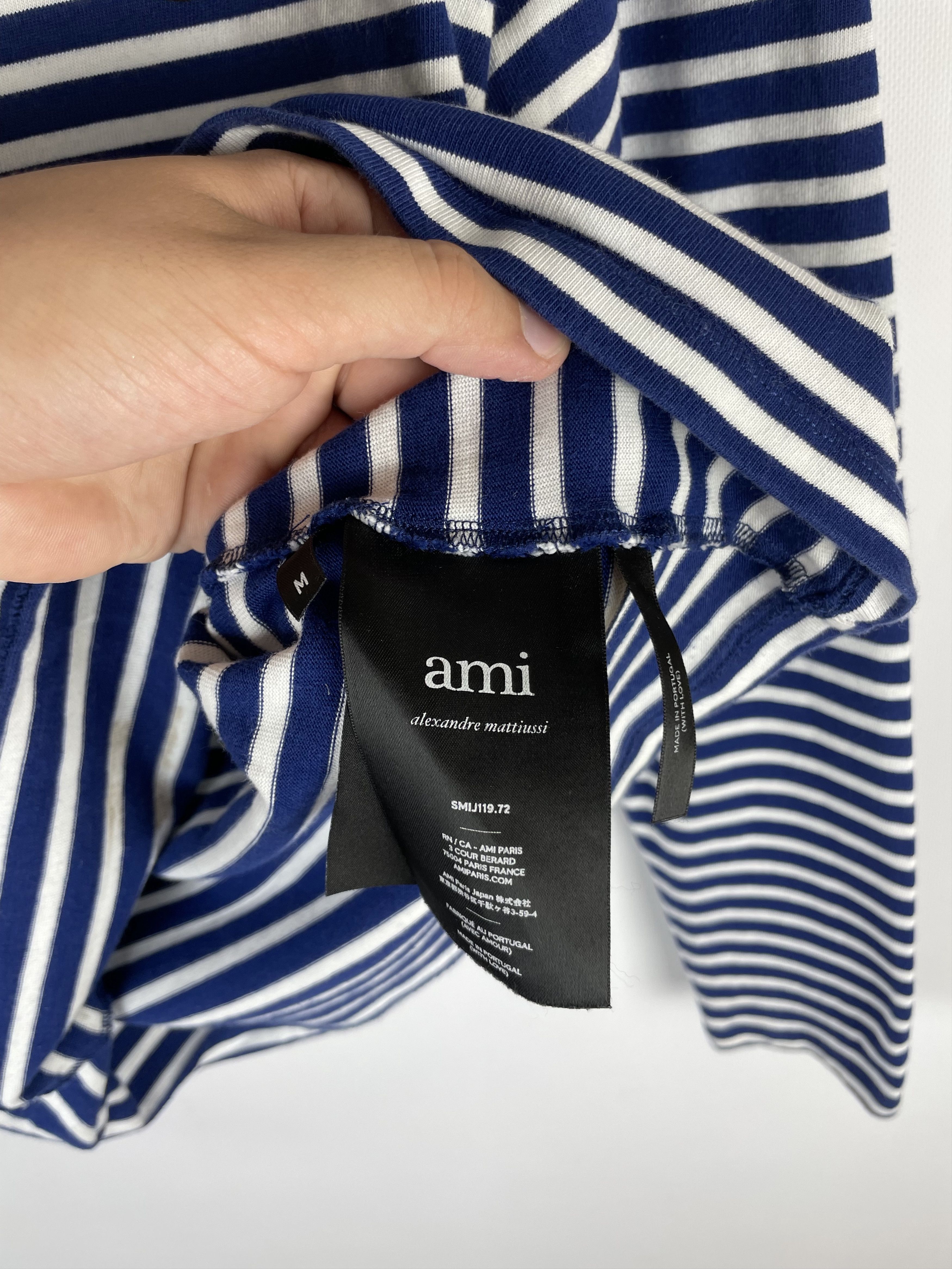 AMI Ami X Smiley stripe long sleeve Size US M / EU 48-50 / 2 - 7 Thumbnail