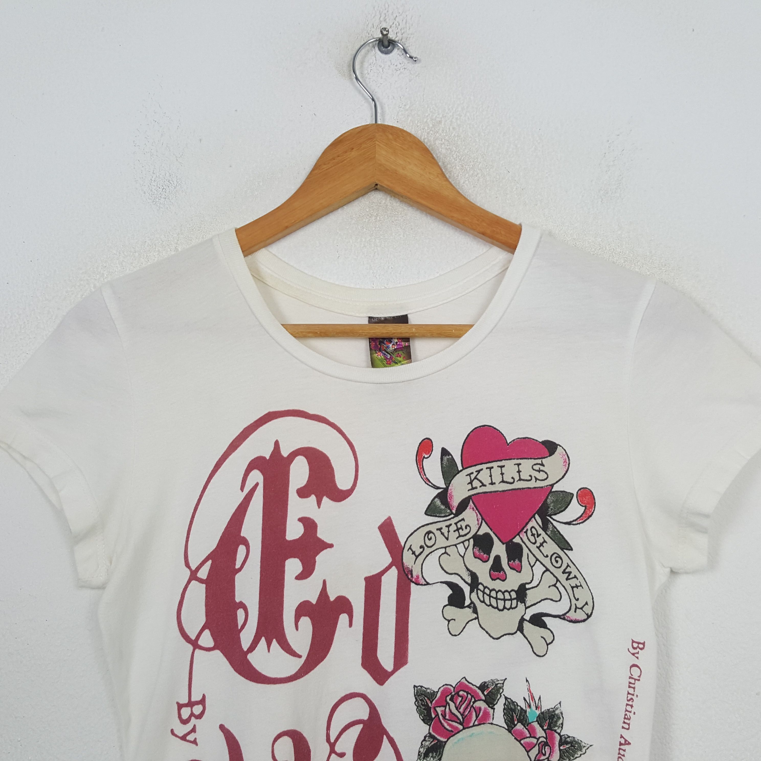 Ed Hardy Vintage Ed Hardy x Christian Audigier Brand T-Shirt C301N66 Size XS / US 0-2 / IT 36-38 - 2 Thumbnail