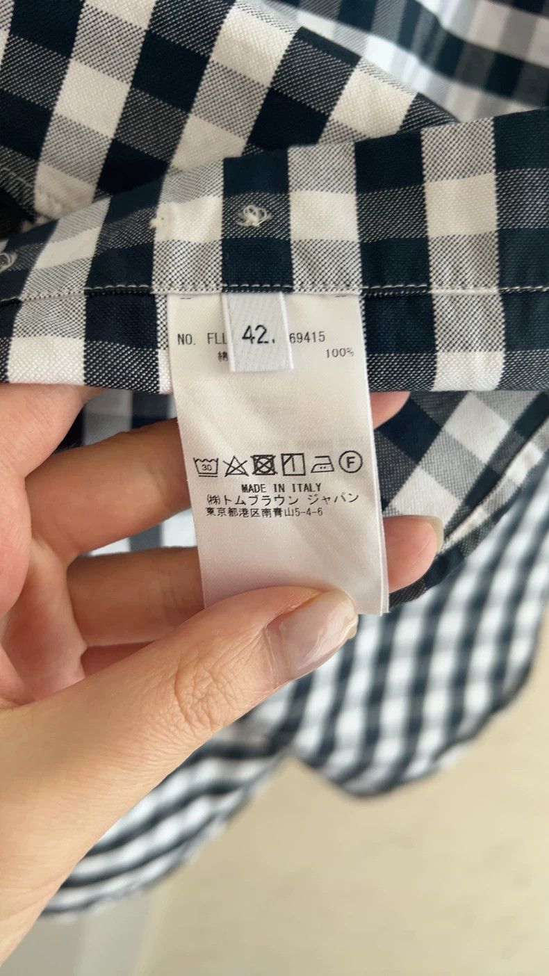 Thom Browne Thom Browne Plaid short-sleeved shirt Size US XS / EU 42 / 0 - 6 Thumbnail