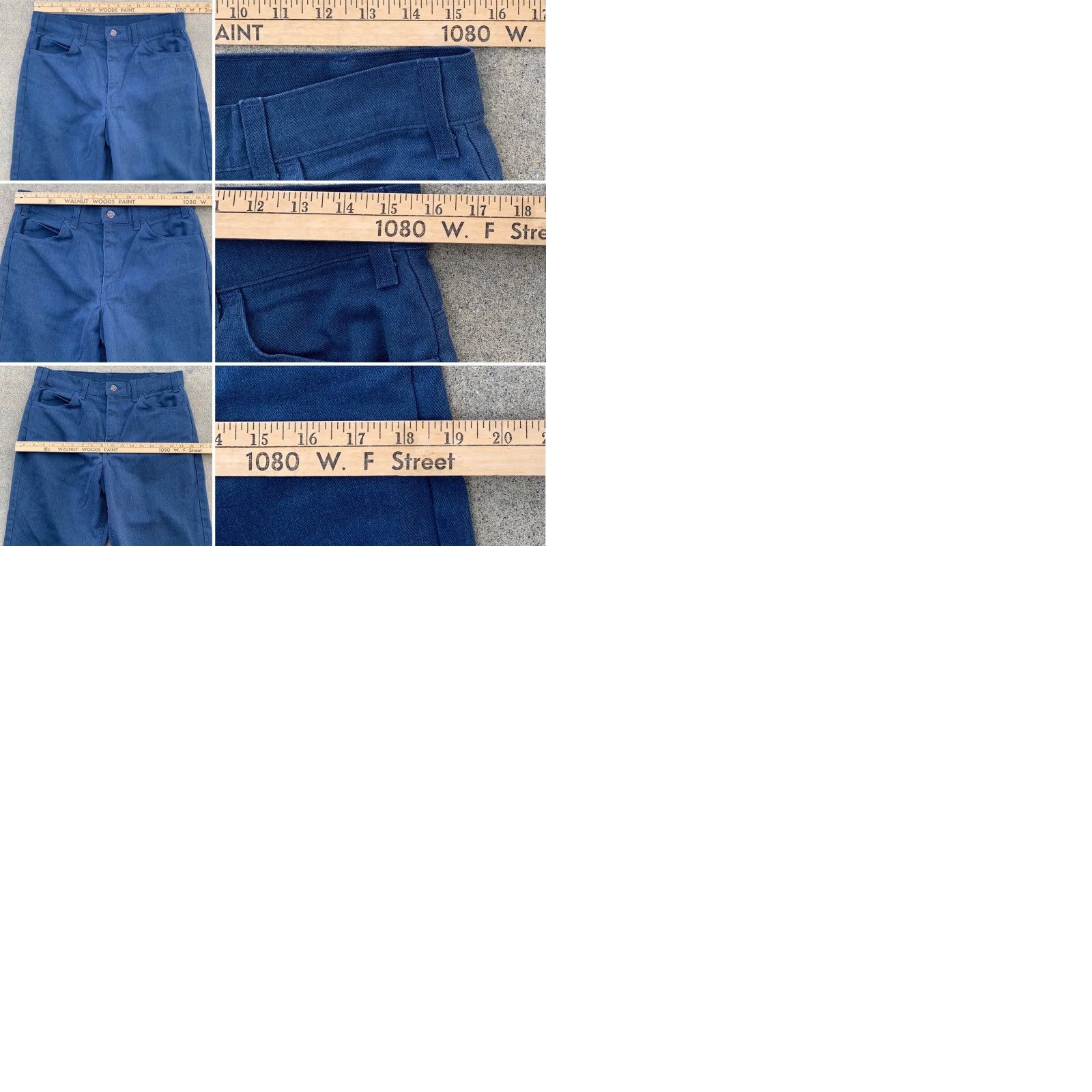 Vintage VINTAGE Big Mac workwear blue 5 pocket pants Mens 33 32 1/2” x 24” Flat Front Belt Loops Zip Inseam 29 5-Pocket Design Size US 33 - 9 Thumbnail