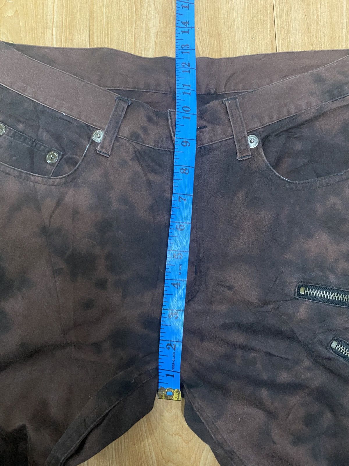 Japanese Brand Acid wash punk design Japanese brand very rare Size US 30 / EU 46 - 9 Thumbnail