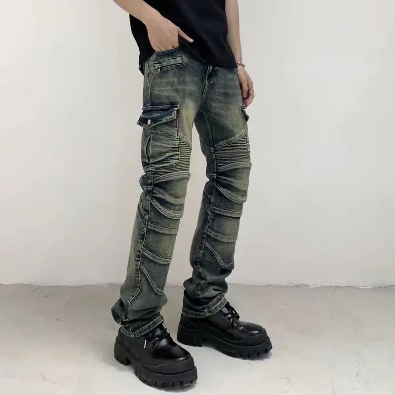 jeans slim fit heavy duty fashion premium wash
