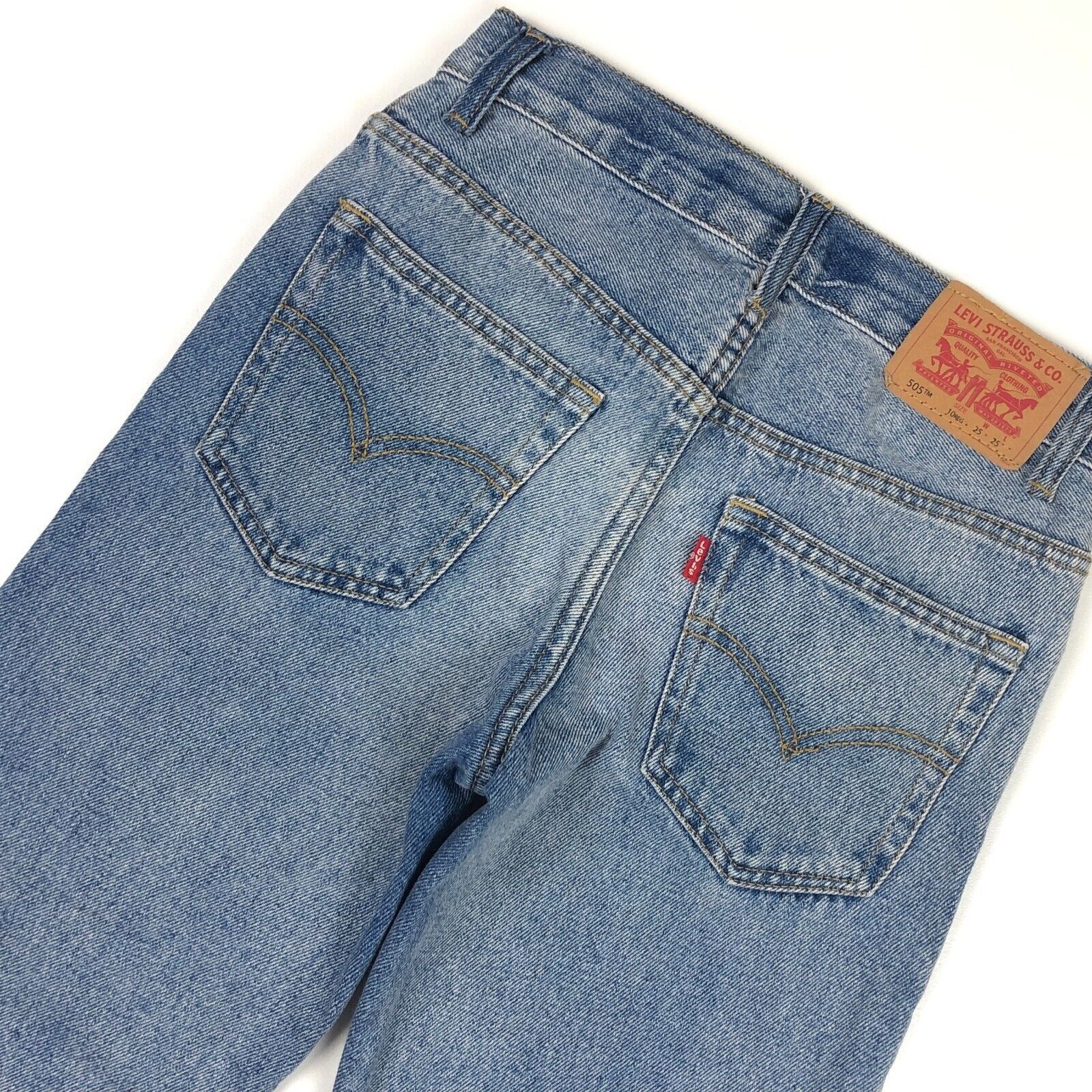 Levi's Levis Womens 505 Denim Jeans Pants Bottoms Size 10 Reg 25x25 Size 32" / US 10 / IT 46 - 6 Thumbnail