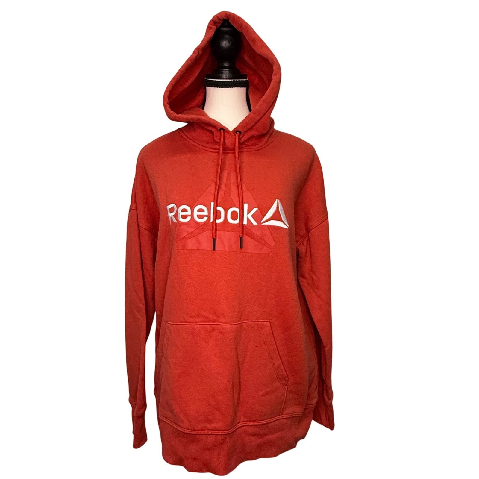 Reebok Reebok Red Hoodie Women’s Small Pullover Sweatshirt Size S / US 4 / IT 40 - 1 Thumbnail