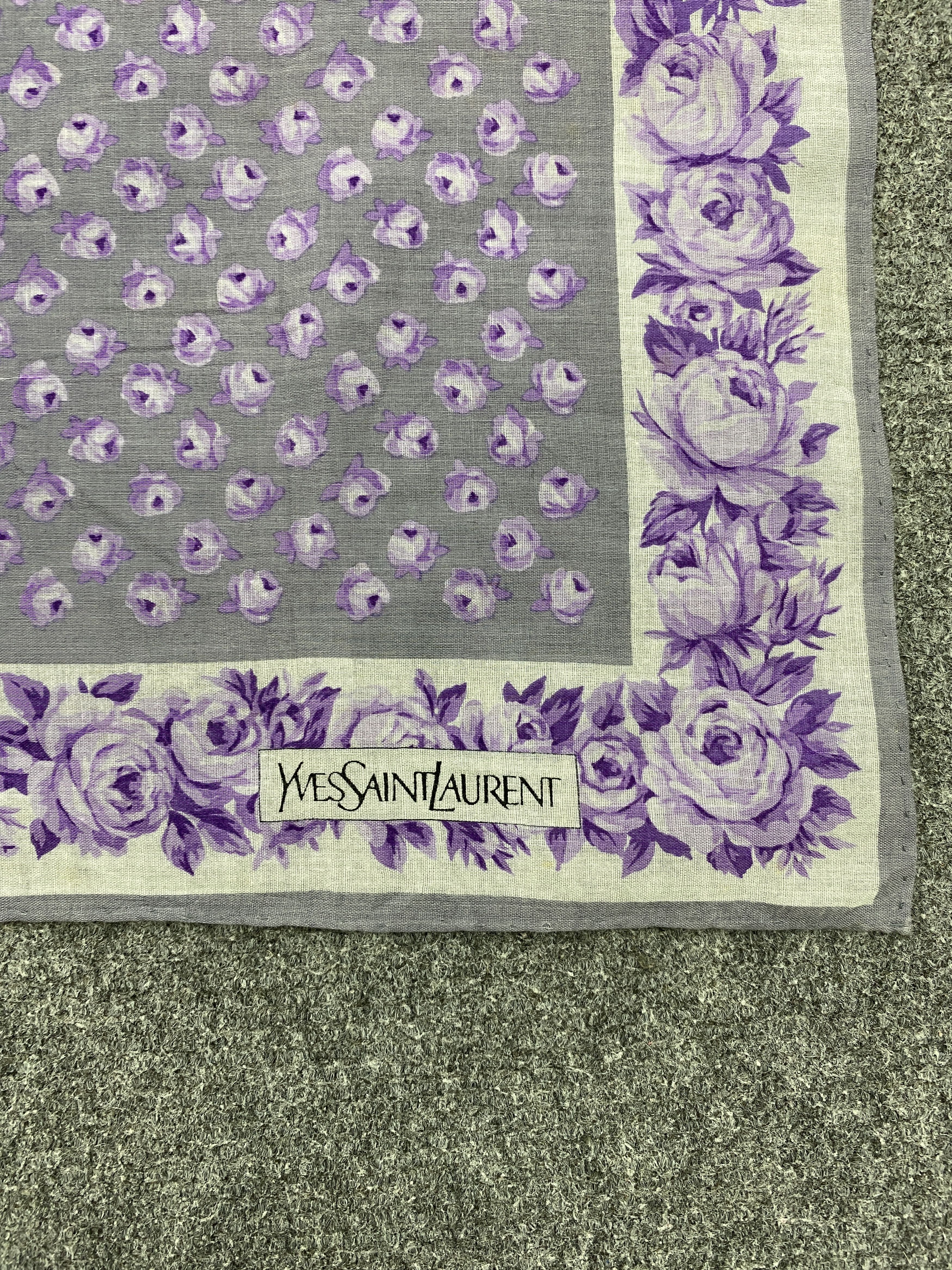 Yves Saint Laurent Yves Saint Laurent Handkerchief / Neckerchief HKC0800 Size ONE SIZE - 5 Thumbnail