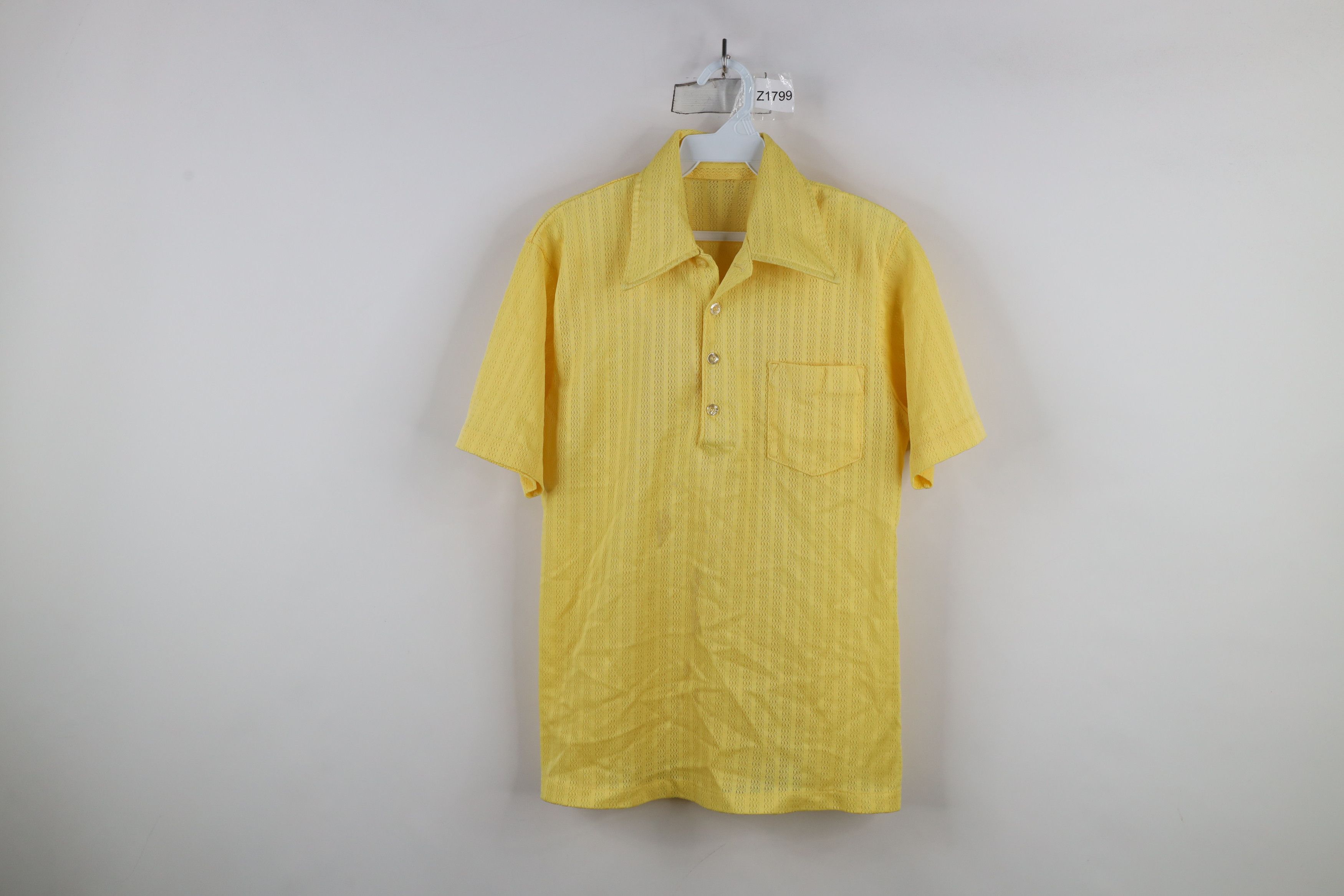 Vintage Vintage 60s 70s Streetwear Striped Knit Collared Polo Shirt Size US S / EU 44-46 / 1 - 1 Thumbnail