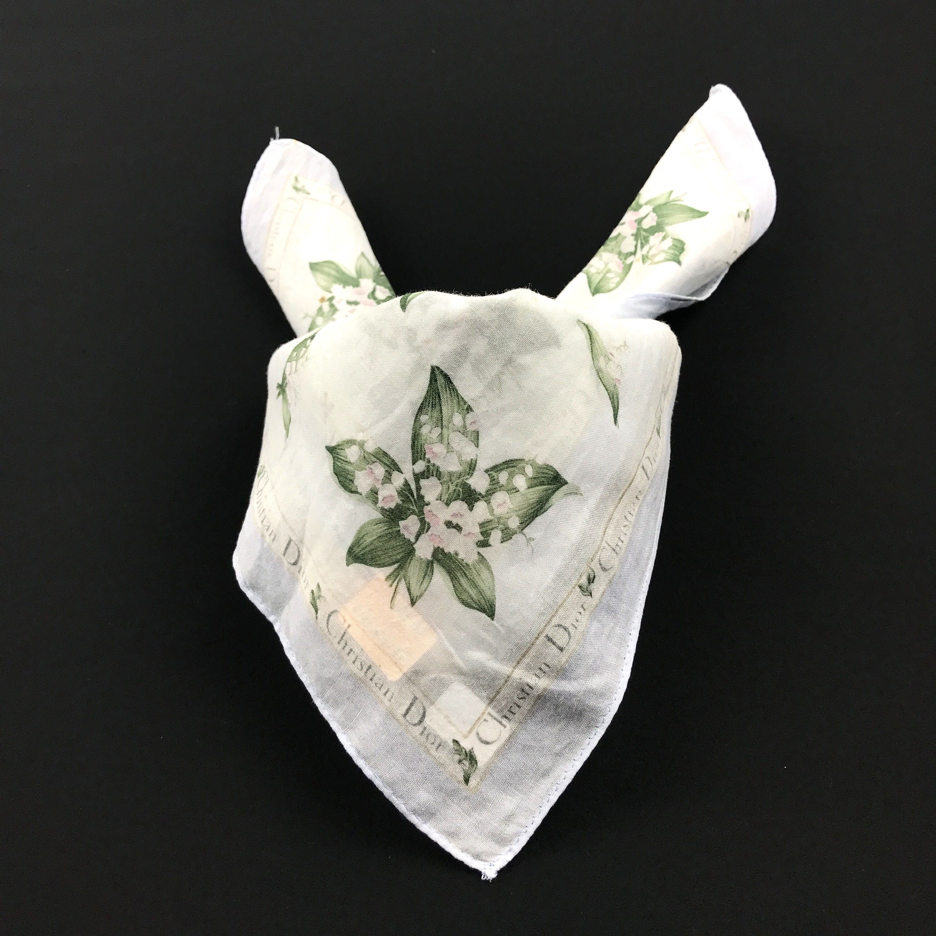 Christian Dior Monsieur × Vintage Vintage Christian Dior Bandana Neckerchief Handkerchief Size ONE SIZE - 4 Thumbnail