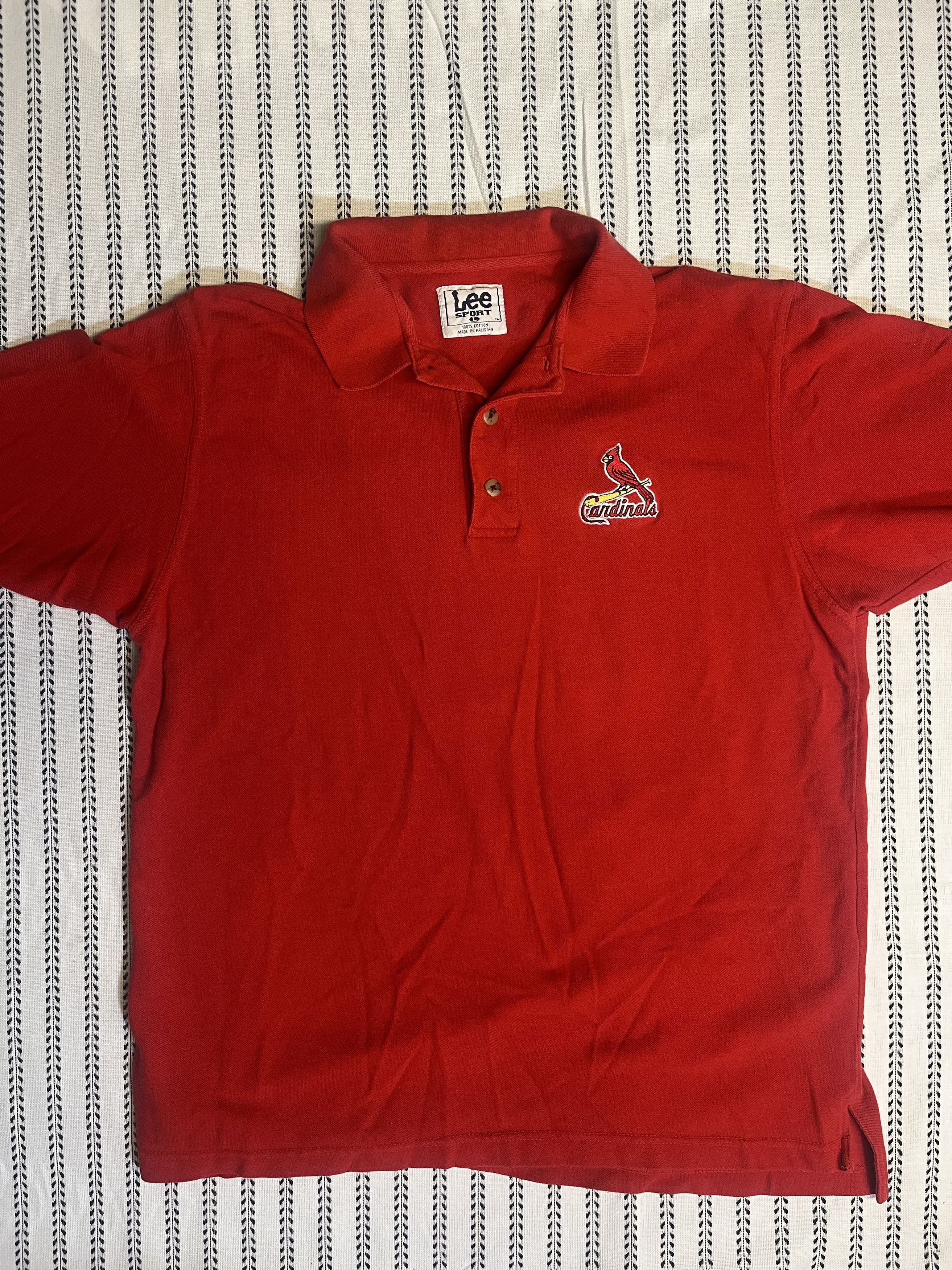 Lee 90s Saint Louis Cardinals Lee Sport Short Sleeve Polo Size US L / EU 52-54 / 3 - 1 Thumbnail