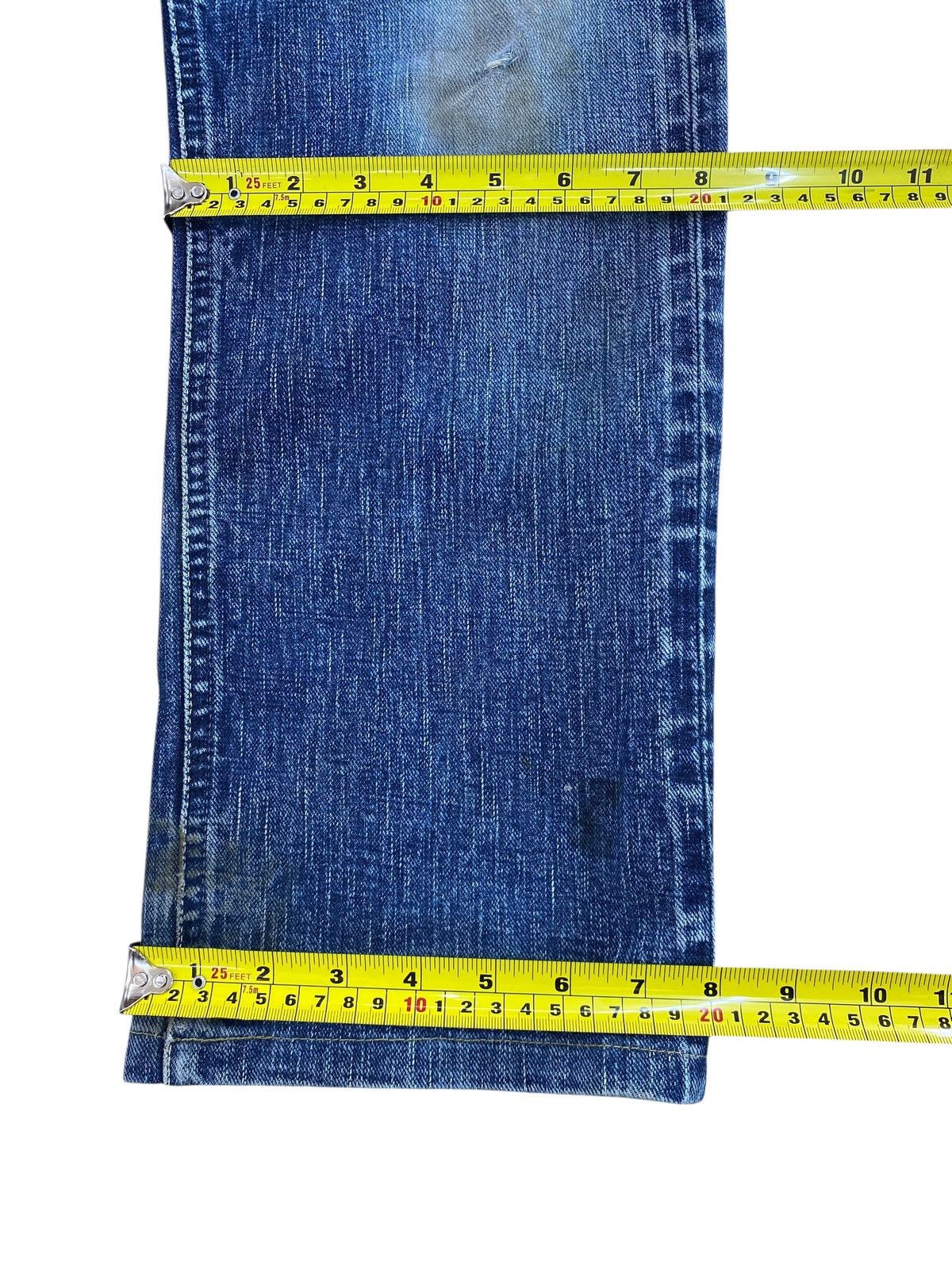 Japanese Brand Japanese Brand Whiskered & Faded Wash Style Wide Fit Jeans Size US 30 / EU 46 - 8 Thumbnail