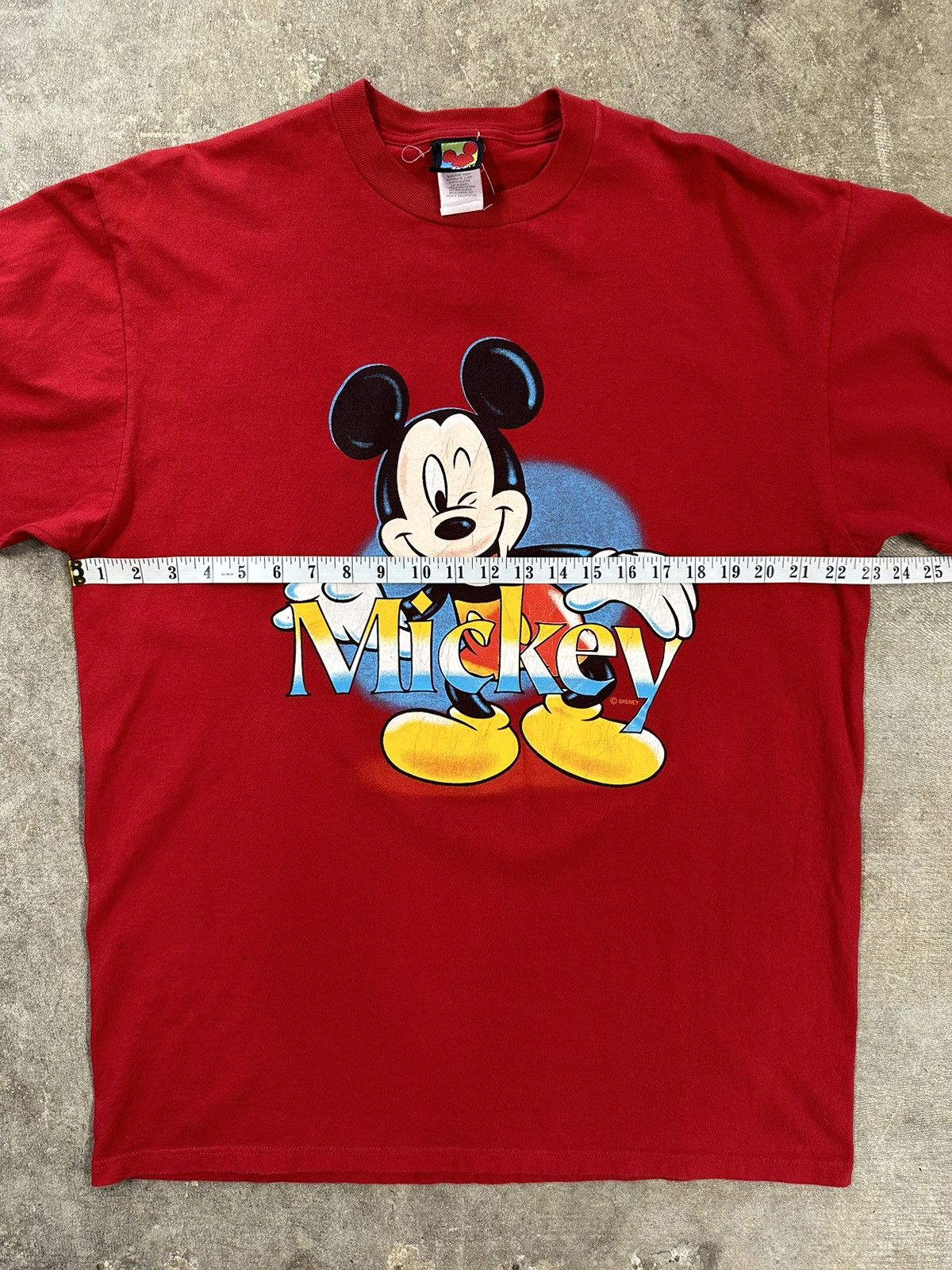 Disney Vintage 90s Disney Mickey Mouse Cartoon T-Shirt Size US XL / EU 56 / 4 - 8 Thumbnail