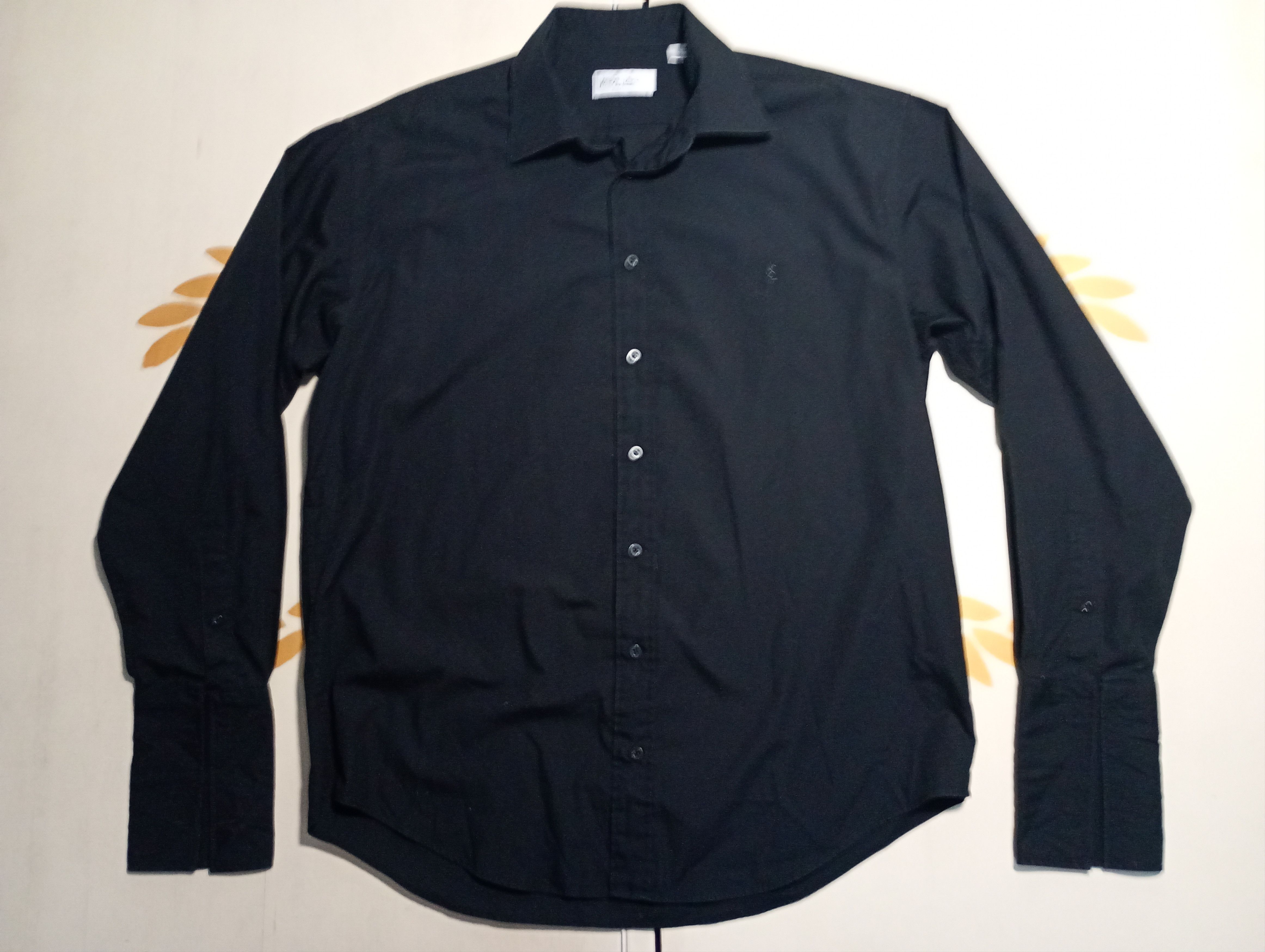 Designer × Yves Saint Laurent YSL Pour Homme Black Shirt Size US XL / EU 56 / 4 - 3 Thumbnail